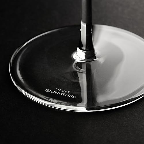 Miniatura 3 de Libbey Signature Greenwich - Copas de vino tinto, 12.75 onzas, juego de 4, fabricadas en Estados Unidos, aptas para lavavajillas, elegantes copas de