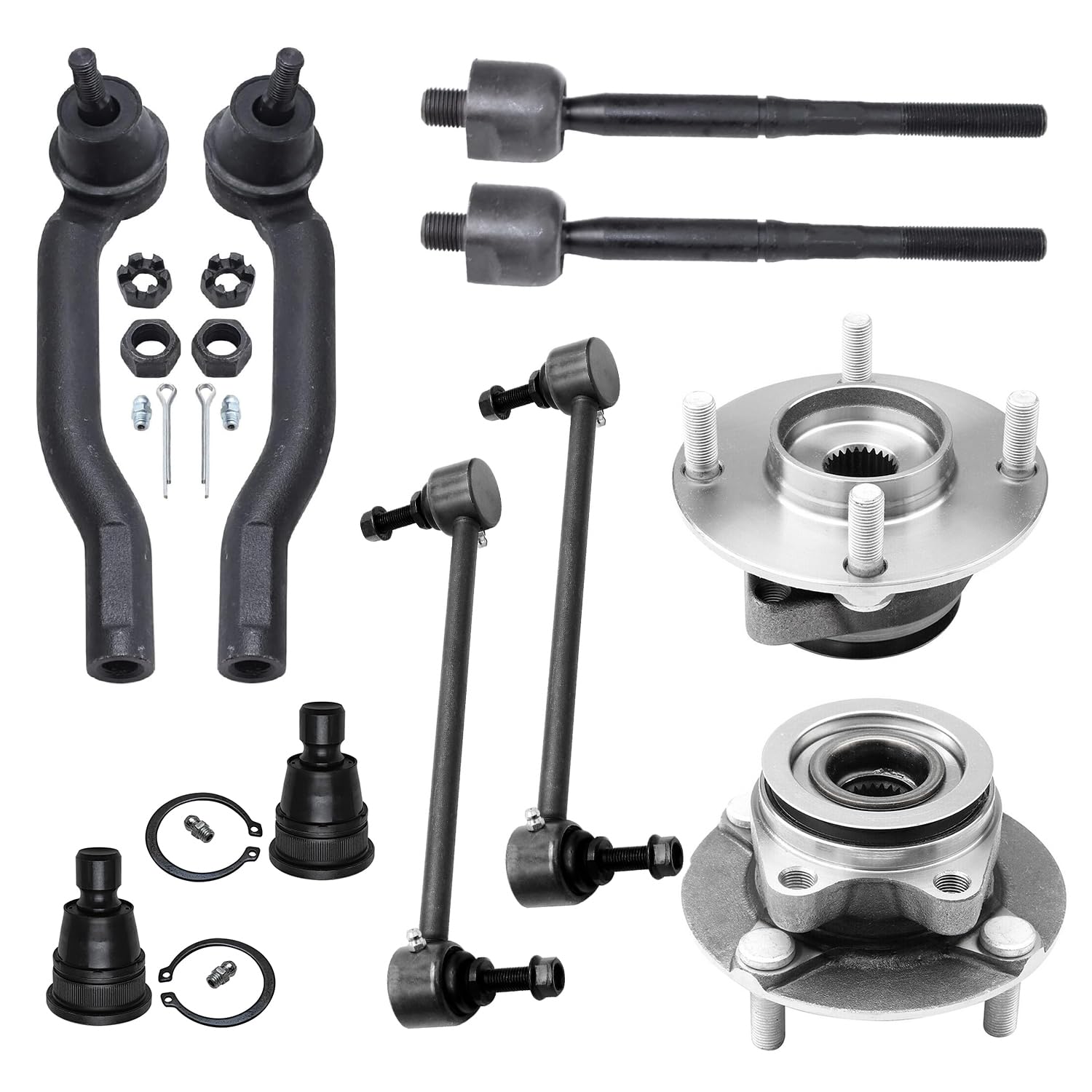 Detroit Axle - 10pc Front Suspension Kit for 2007-2012 Nissan Versa