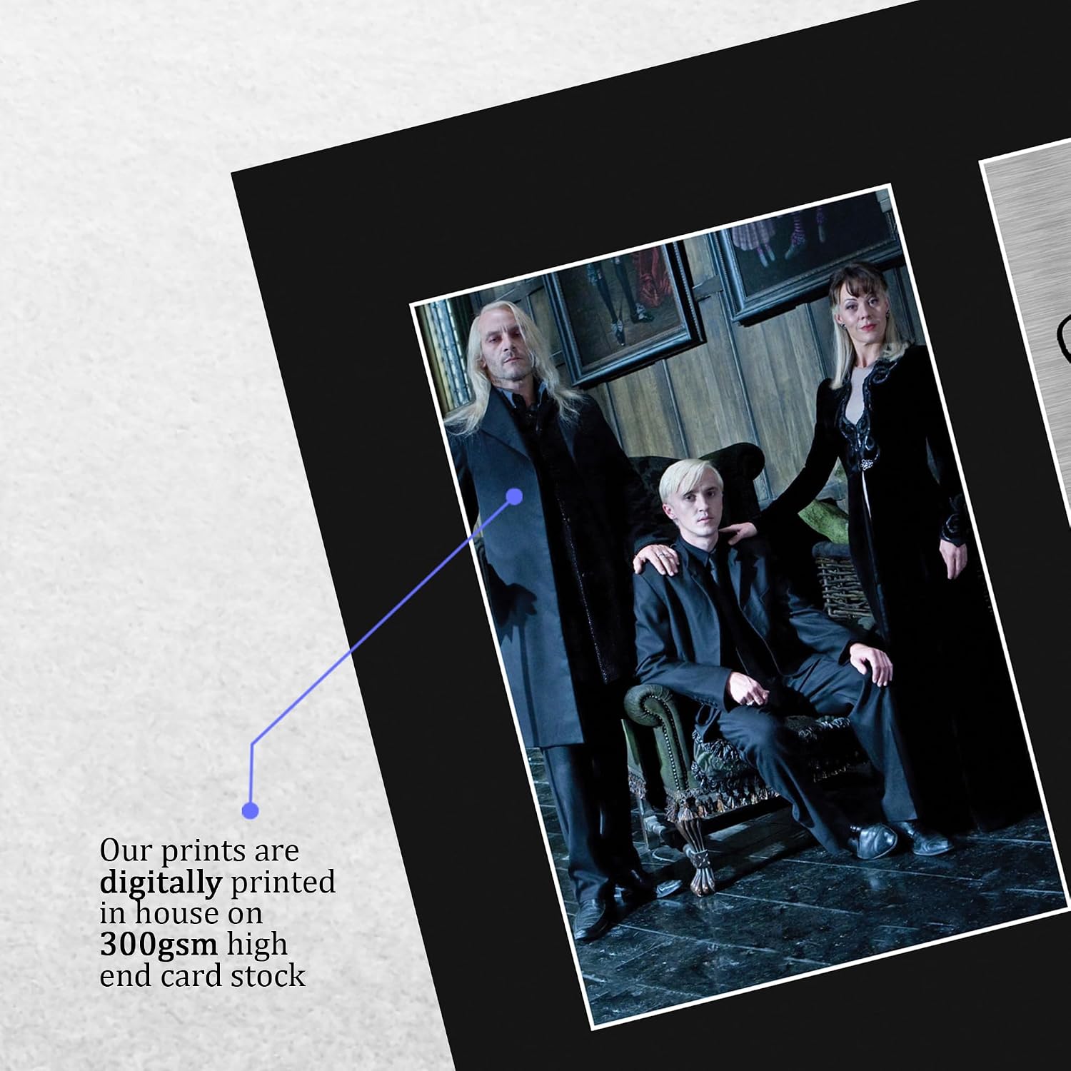 HWC Trading Jason Isaacs, Tom Felton & Helen McCrory Harry Potter The Malfoys Gifts Printed Signed Autograph Picture for Movie Memorabilia Fans - US Letter Size