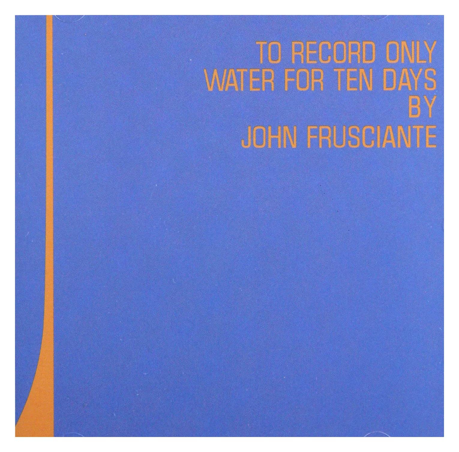 TO RECORD ONLY WATER..