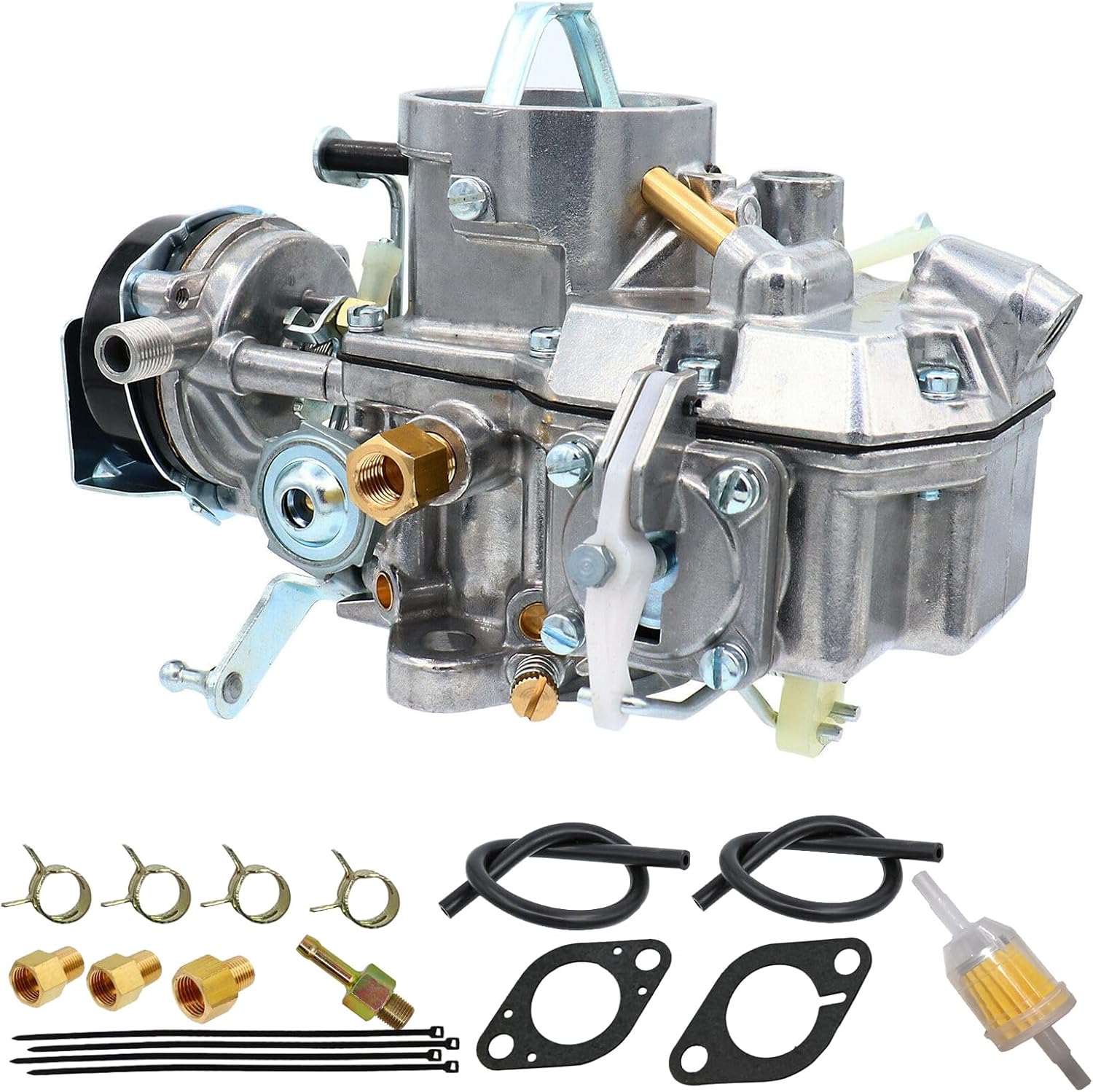1 Barrel Carburetor Autolite 1100 Straight 6 Cyl 170 200cu 2.8L 3.3L Engines for Ford 1963-1969 Mustang Falcon Ranchero Club Wagon Mercury Comet Country Sedan Automatic Choke