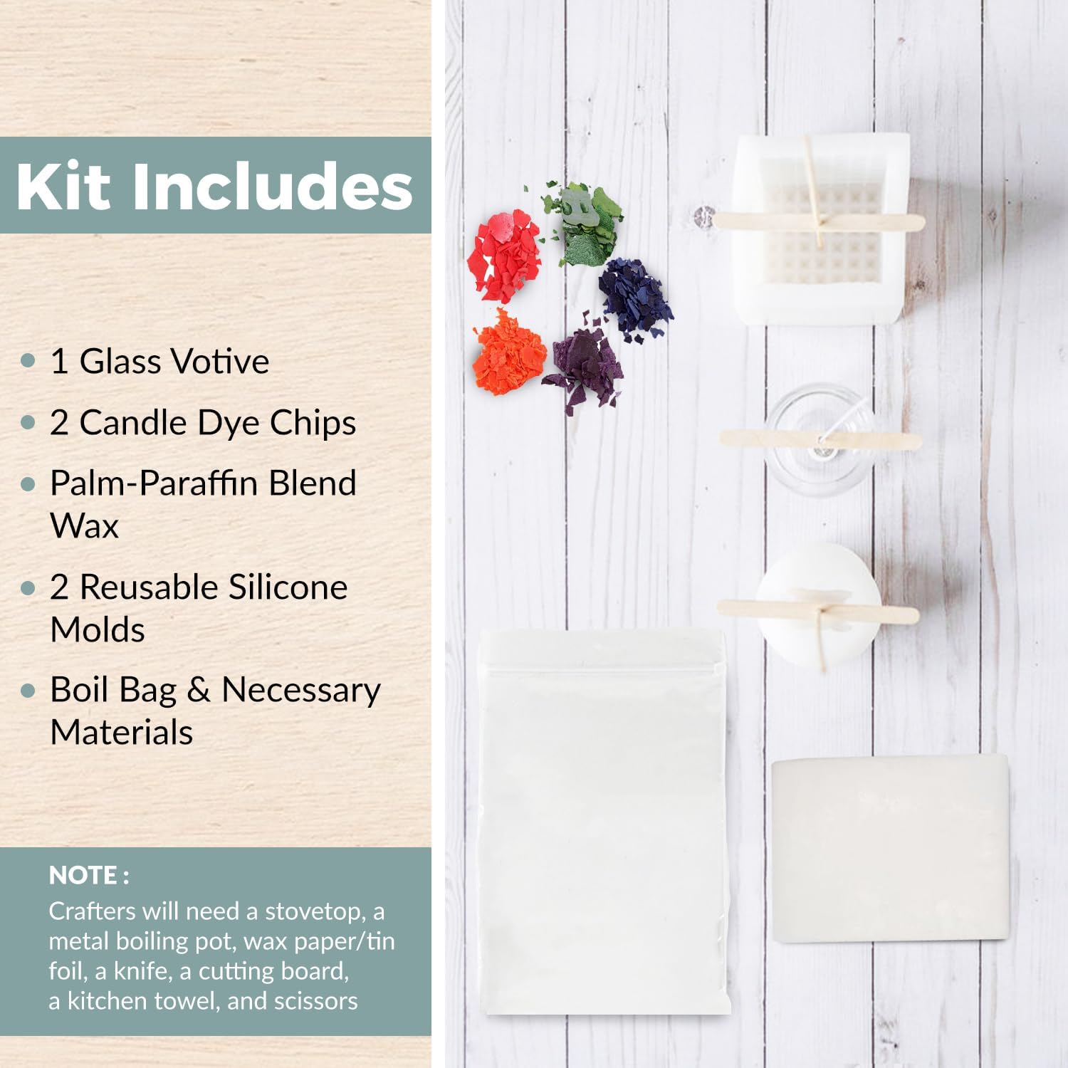 Silicone Mold Candle Making Kit