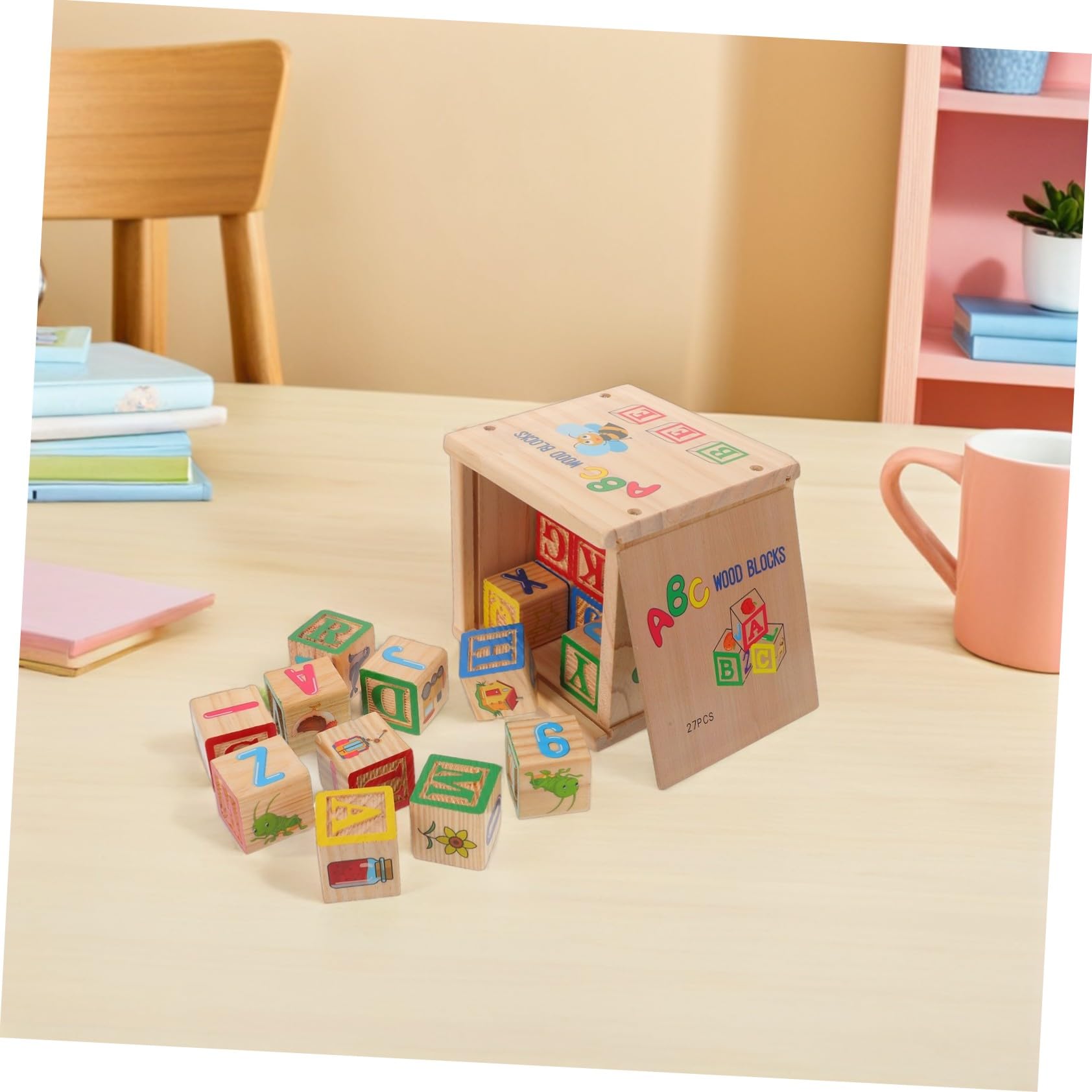 Toddmomy Bloques de Construcción Montessori de Madera 27 Piezas para Niños