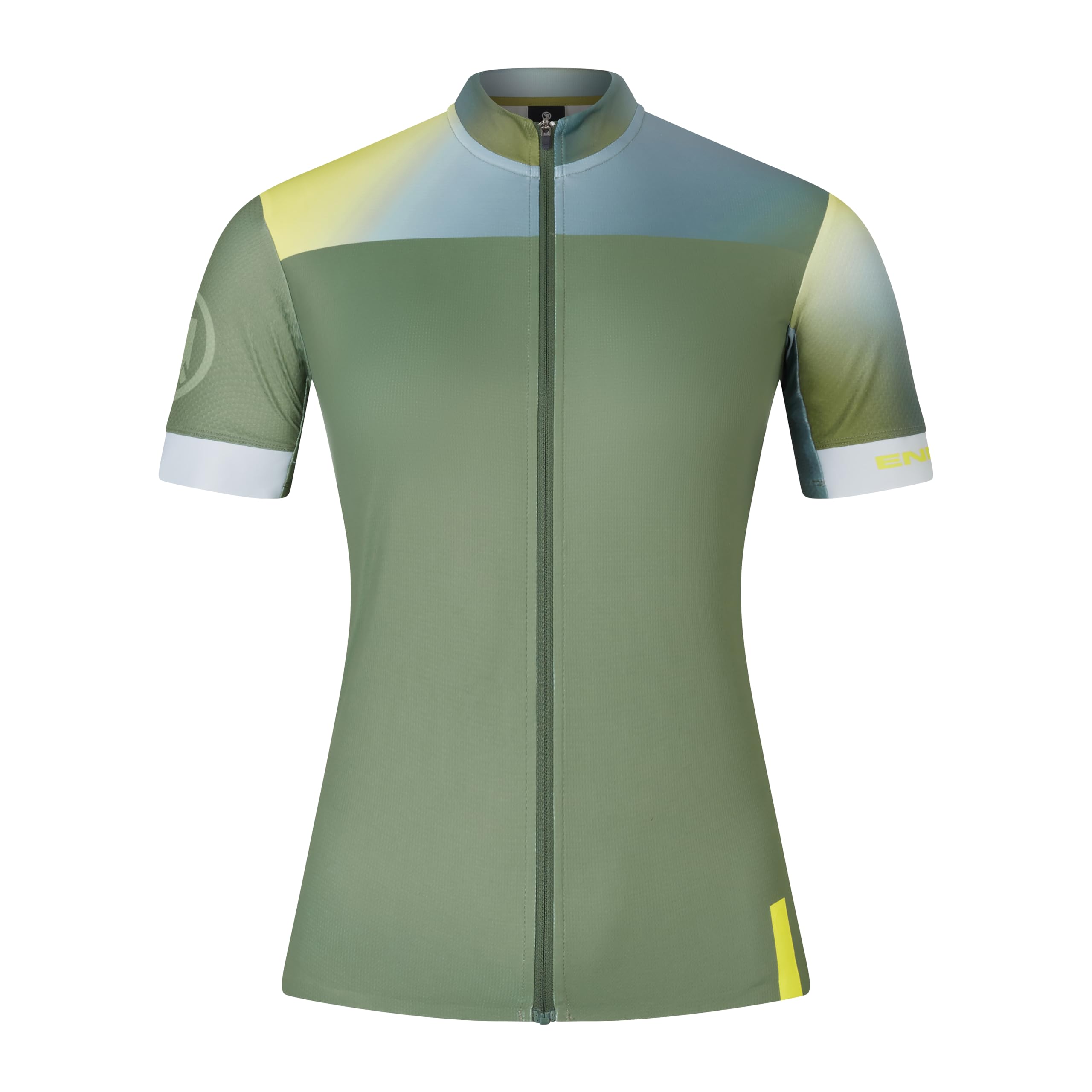 Endura Women's Road Short Sleeve - Gradient Green Fs260 Road Cycling Jersey, Large