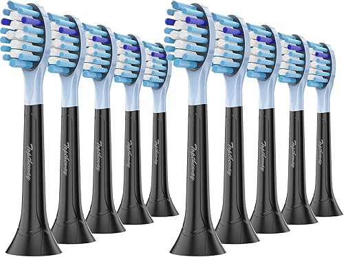 Toptheway Cabezales de repuesto para cepillos de dientes compatibles con Philips Sonicare C-3, ProtectiveClean 4100 5100 6100, cabezales de cepillo