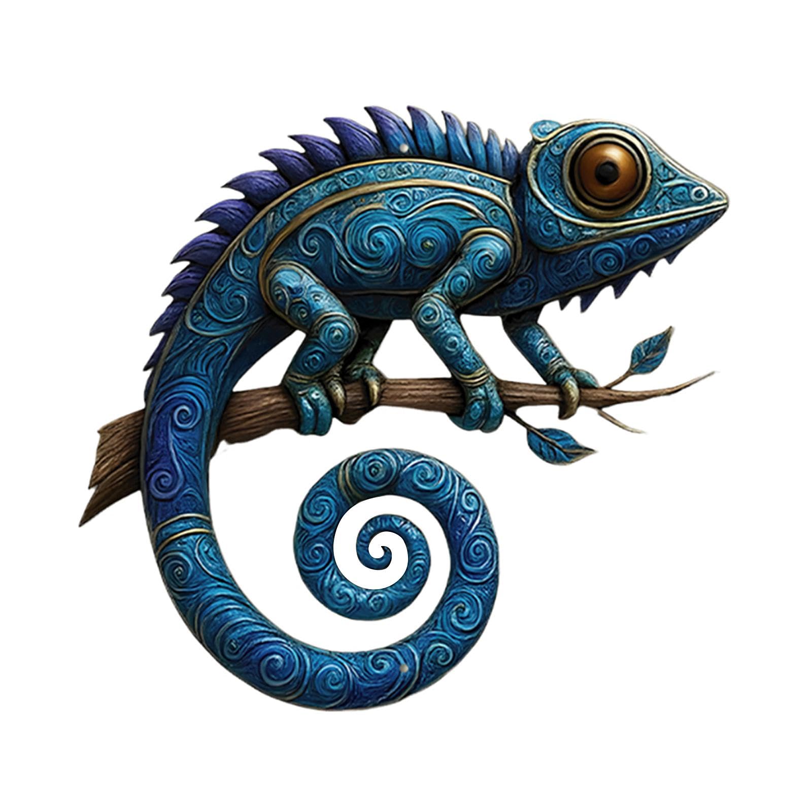 Gecko métal déco murale pour une ambiance estivale sur la terrasse