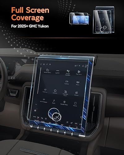 Vista 321 de CDEFG Cristal templado para Chevrolet Silverado/GMC Sierra 2025, pantalla táctil de 13.4 pulgadas, accesorios para Chevy Silverado/Sierra 1500