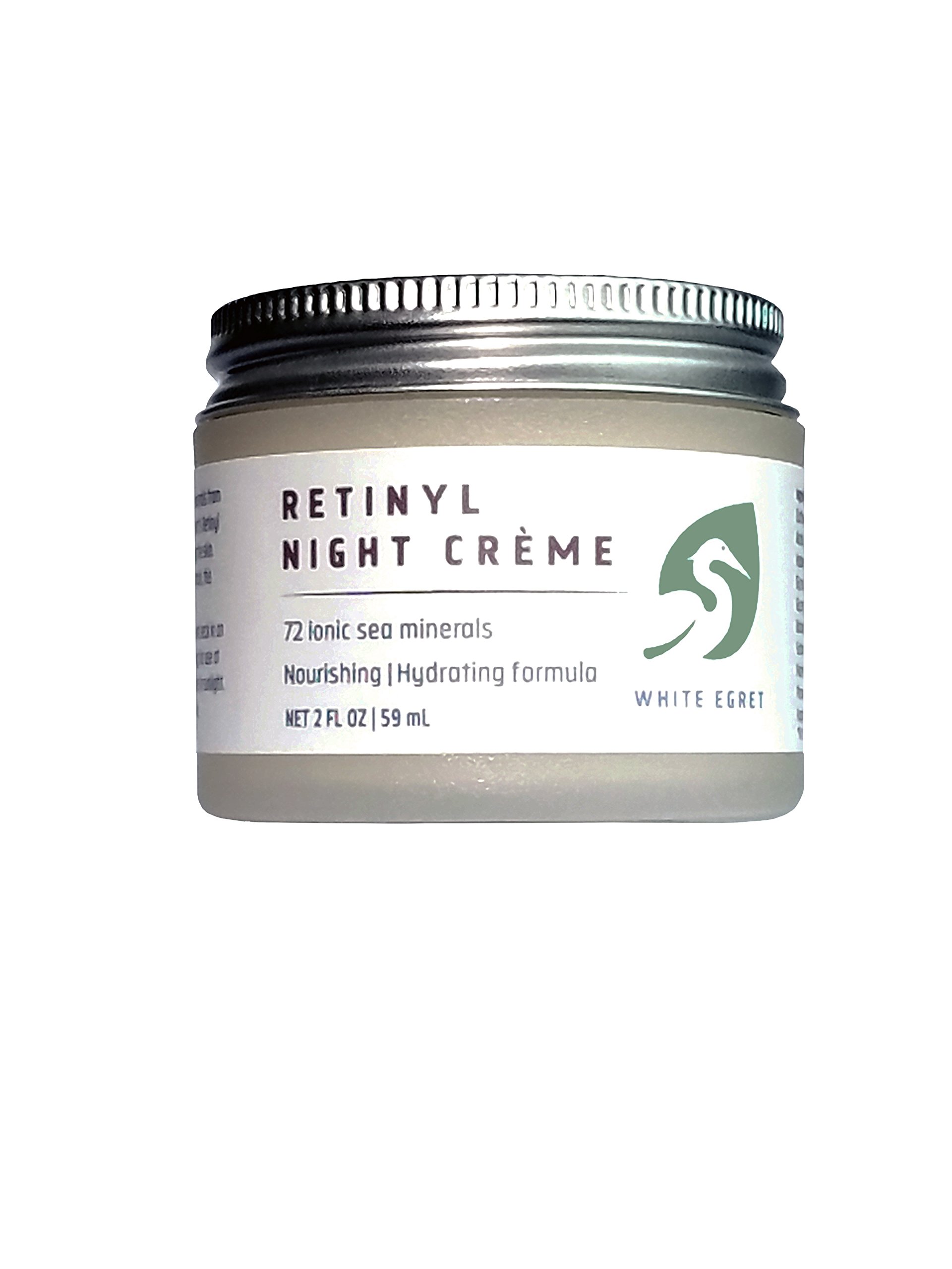 Amazon.com: White Egret Retinyl Night Creme with 72 Ionic Sea