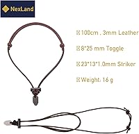 Vista 7 de Collar de cerámica para iniciador de fuego, cordón de cuero FNL