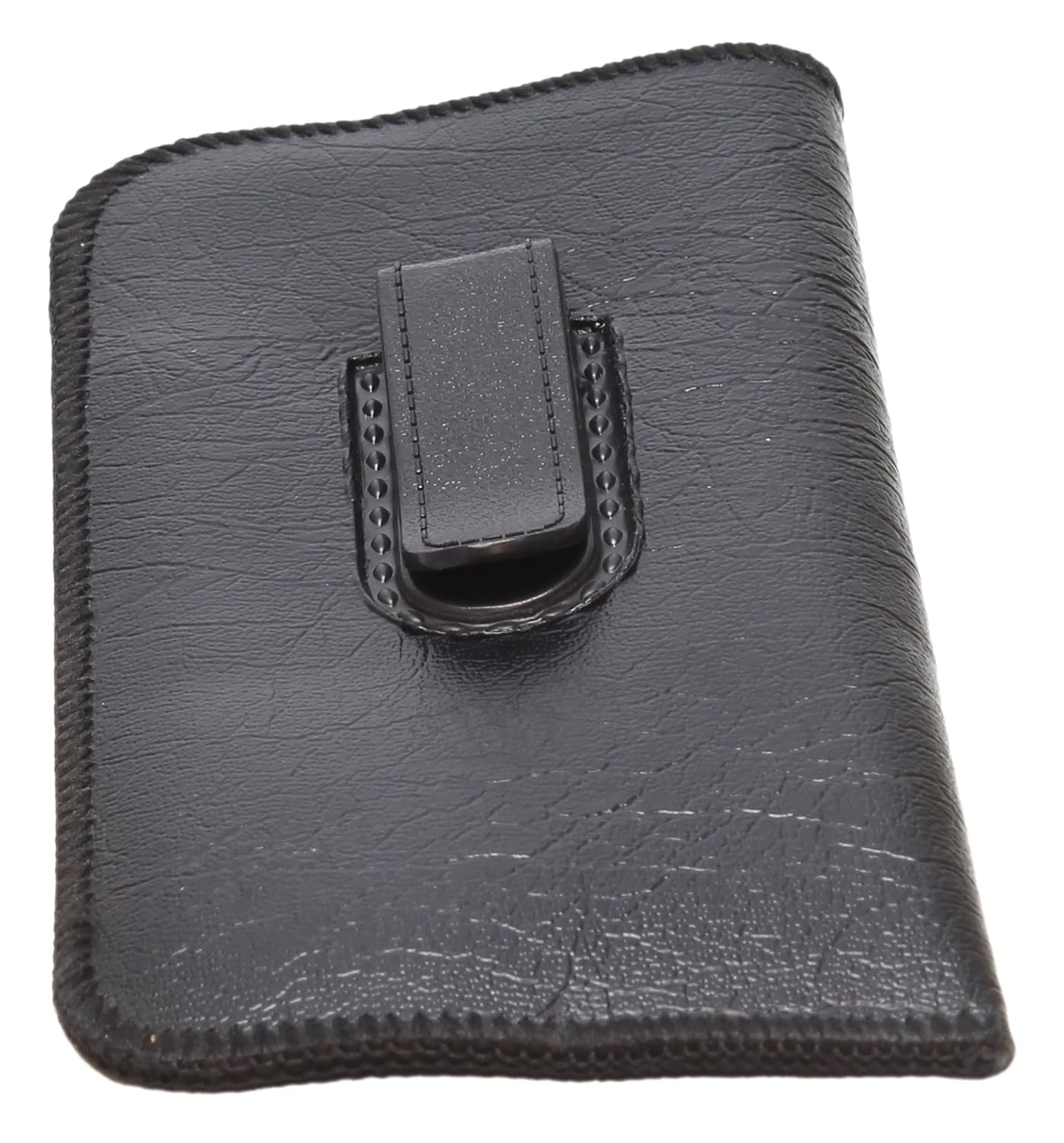 Calabria S-41 Soft Slim Slip In Eyeglass Case w/Pocket Belt Clip PU Leather Mens Womens Glasses Holder Pouch Sleeve Storage