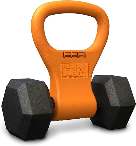 Pesa rusa portátil ajustable marca Kettle Gryp para hacer ejercicio en el gimnasio para entrenamientos WOD de Crossfit, levantamiento de pesas