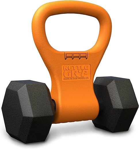 KETTLE GRYP - The Original - As Seen on SHARK TANK! Converts Your Dumbbells Into Kettlebells - Made in the...