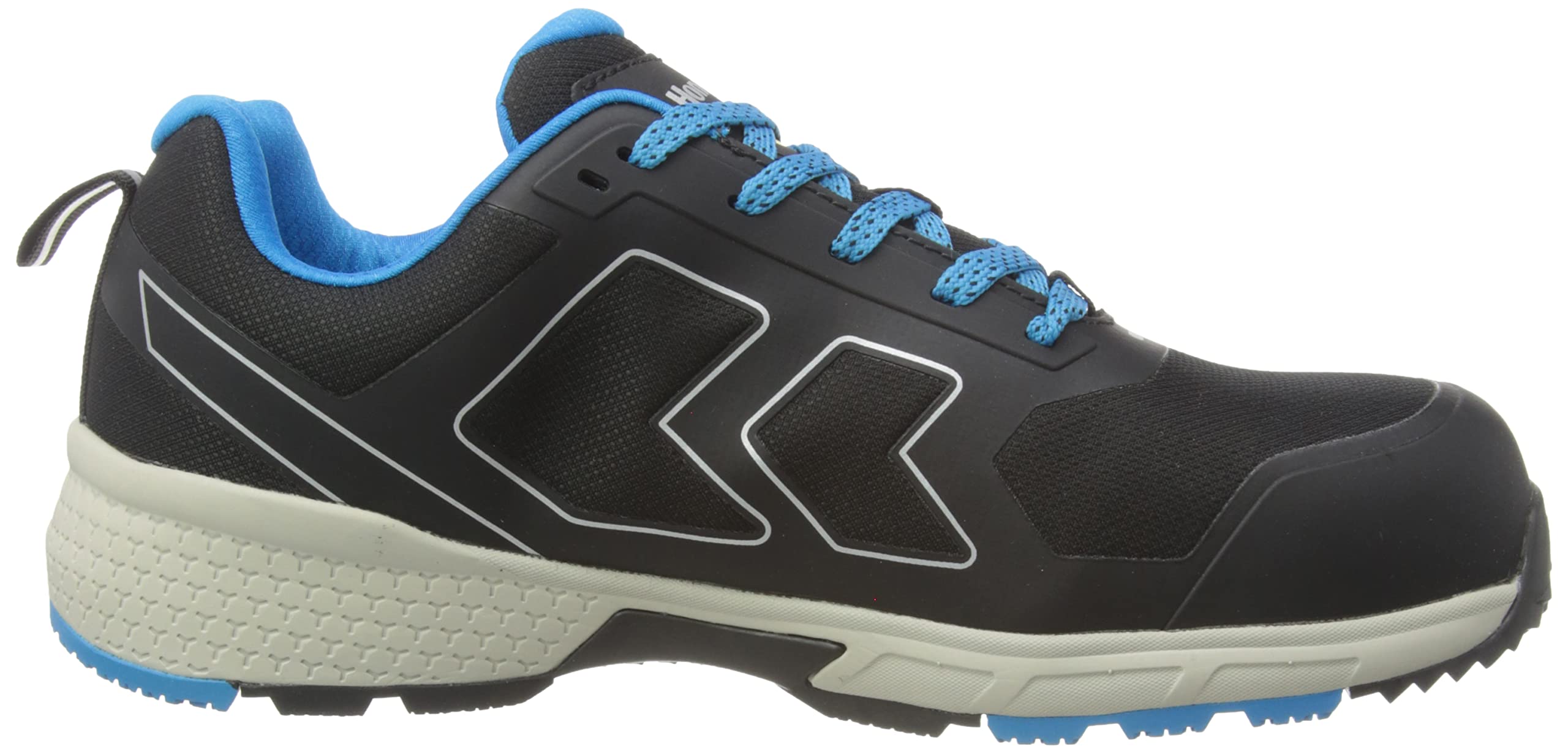 Honeywell Agile Runner S3 Zapatos de Seguridad Industrial para Hombres y Mujeres, Estilo Escotado, Forro de Malla 3D, Suela de Goma, Indicadores de Desgaste, Azul, Talla 10 UK, 6250123-44