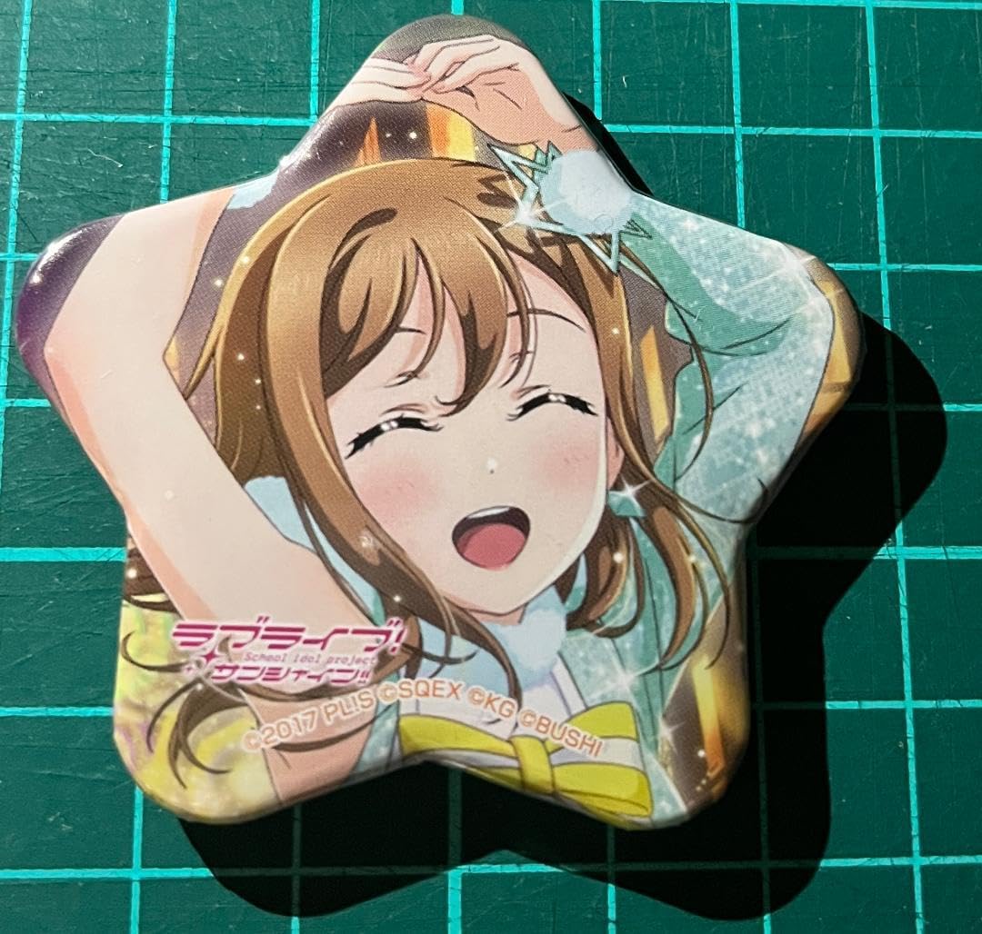 ラブライブ　Aqours　星型缶バッジ　缶バッジ　国木田　花丸 国木田花丸 ラブライブ！サンシャイン!! Aqours 星型缶バッジ 14個