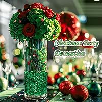 Vista 2 de HappyFiller 1.3 LB de arena de vidrio triturado verde oscuro, piezas de vidrio roto, piedras de terrario trituradas para arte de resina