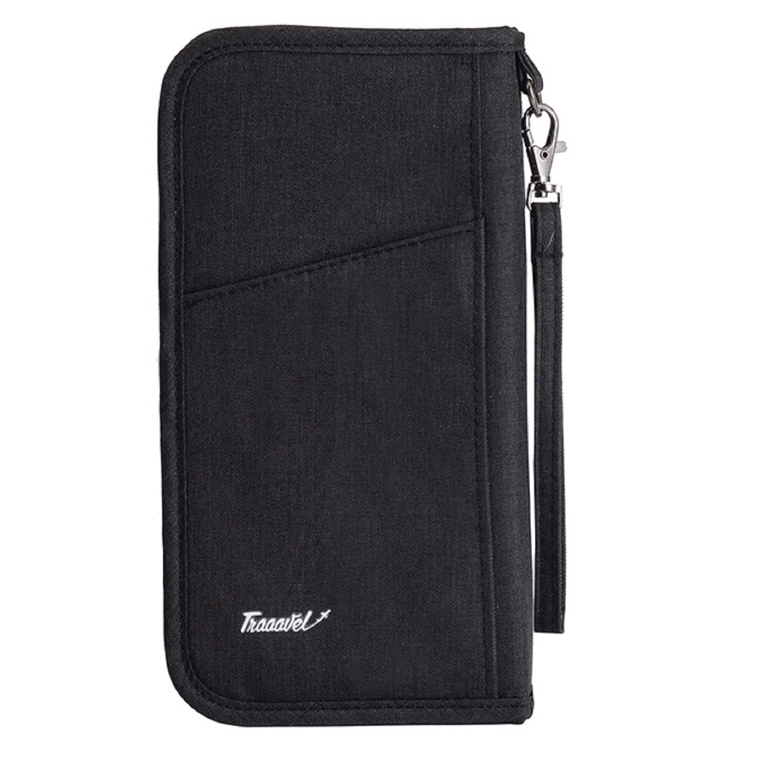 Black Polyester Unisex Passport Holder-image-4
