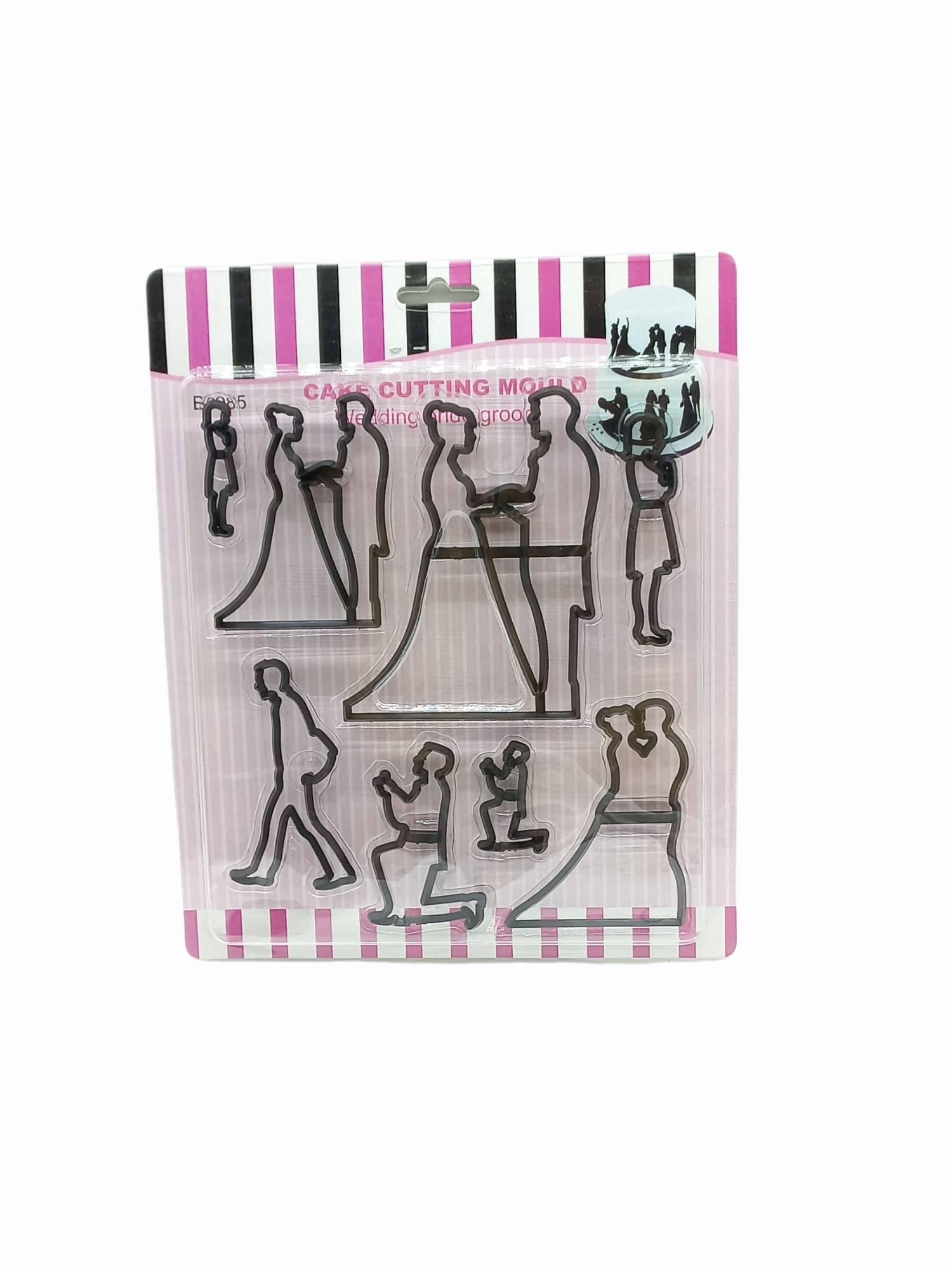 8pcs Silhouette Set Cookie Cutter Wedding Theme