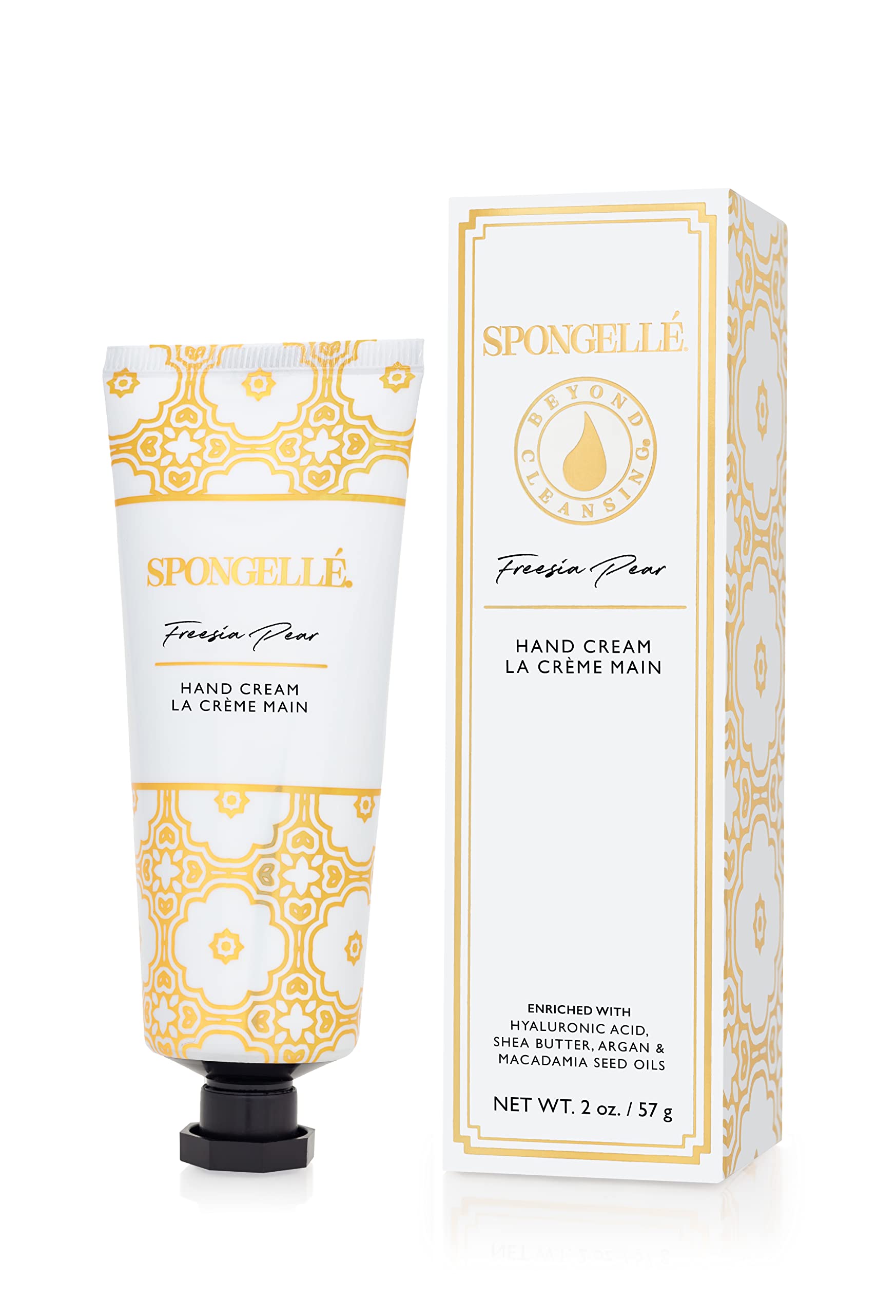 Spongellé Hand Cream with Hyaluronic Acid, Freesia Pear, 1 g (Pack of 1) - Image 2