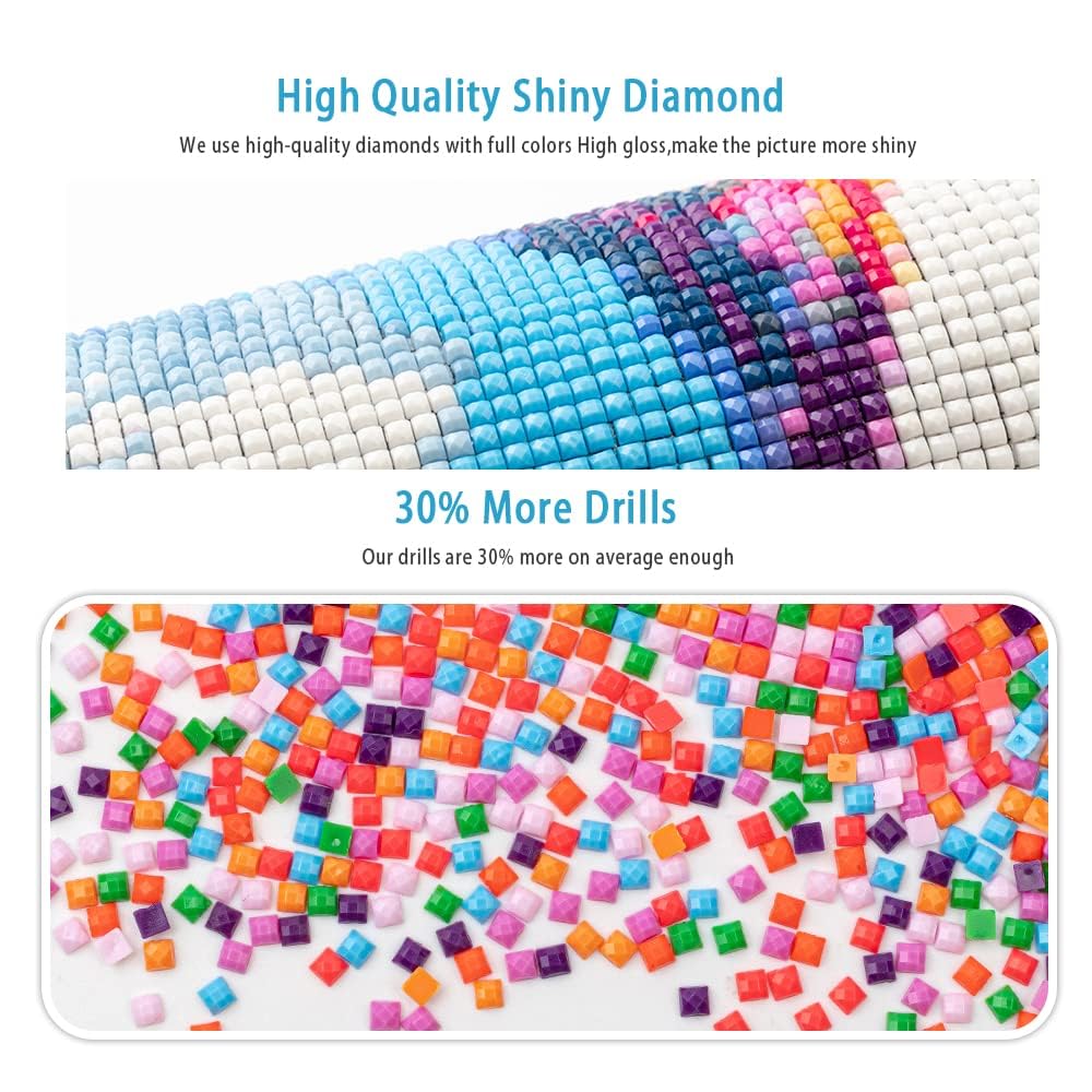 DCIDBEI 5D Diamond Painting Elephant Jungle 40x50cm Adulte Perle