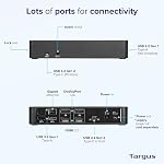 Targus USB-C Double 4K UHD Station d'accueil HDMI/DisplayPort (DV4K) w/100W Puissance