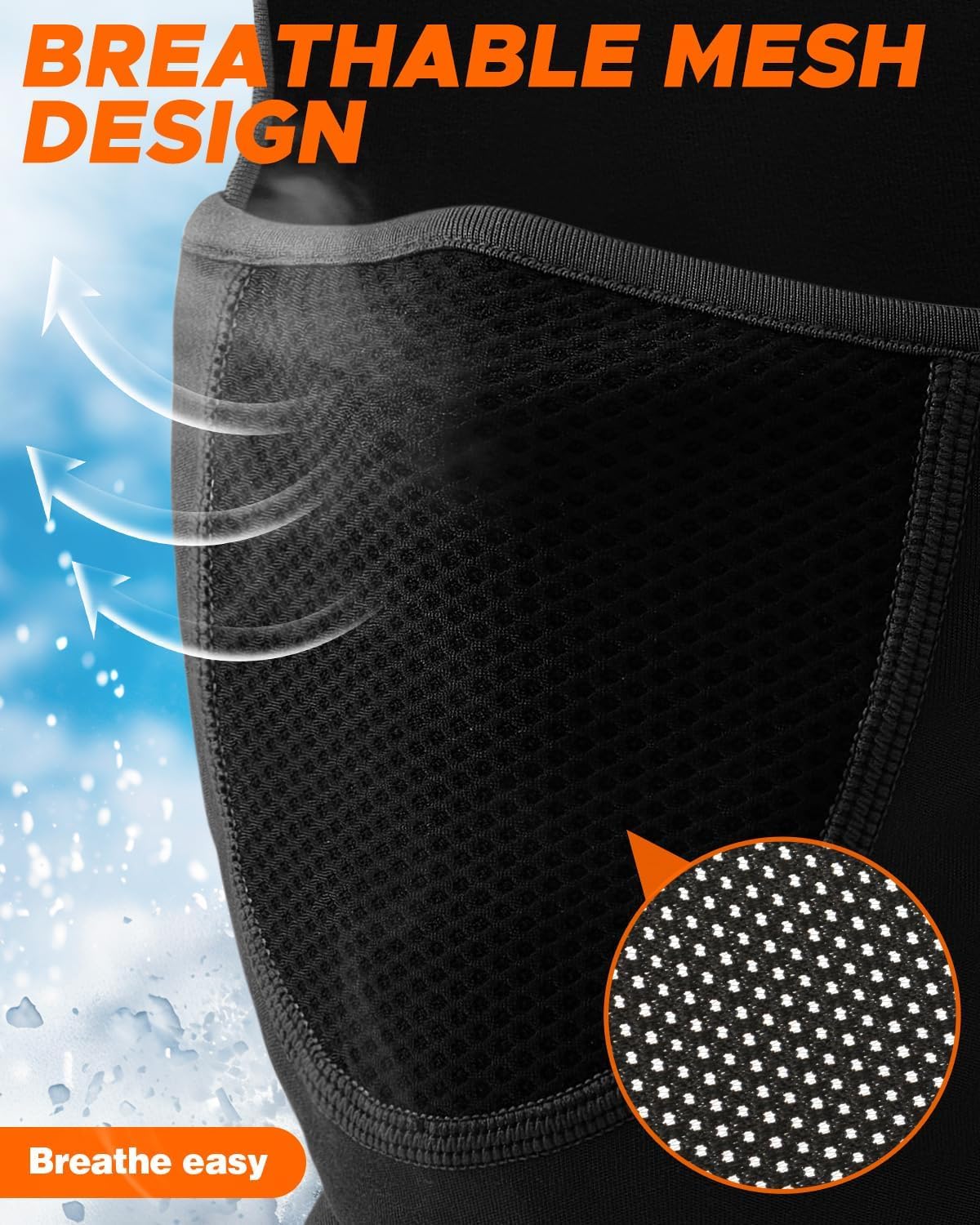 NORTHWIND Full face Balaclava Face Ski Mask with Movable Deisgn for Men Women Thermal Fleece Winter Head Face Covering for Bike Cold Weather Skiing Warmer Face Gaiter (in, Alpha, Free Size, Black) 1