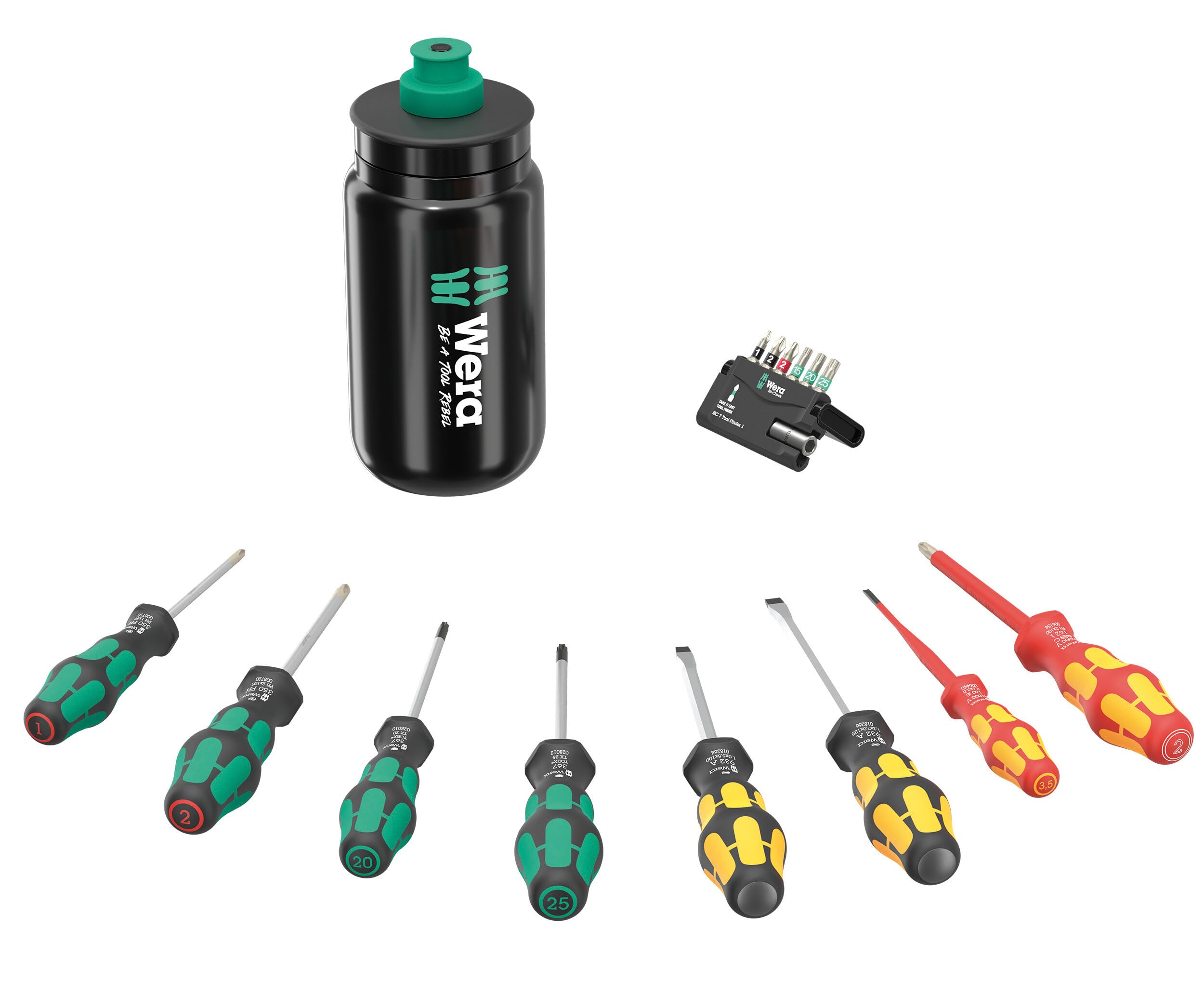 9540 Kraftform XL Bottle Set, Black, 17-teilig