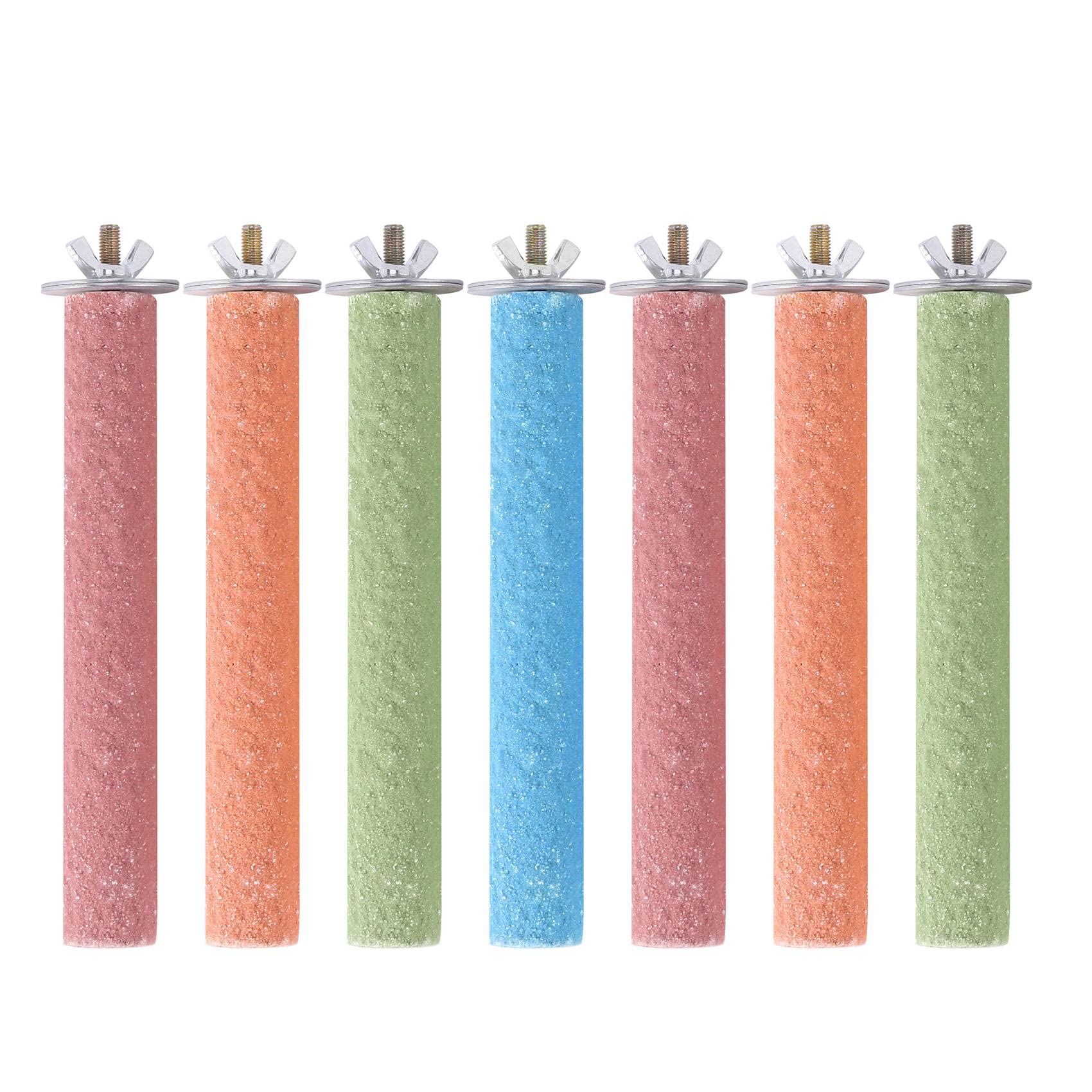 Bopfimer 7 Piezas Jaulas de Agarre para PáJaros, Perchas para Conures, Periquitos, Agapornis, CacatúAs, Bueno para Mantener Las UñAs y los Picos en Las Mejores Condiciones