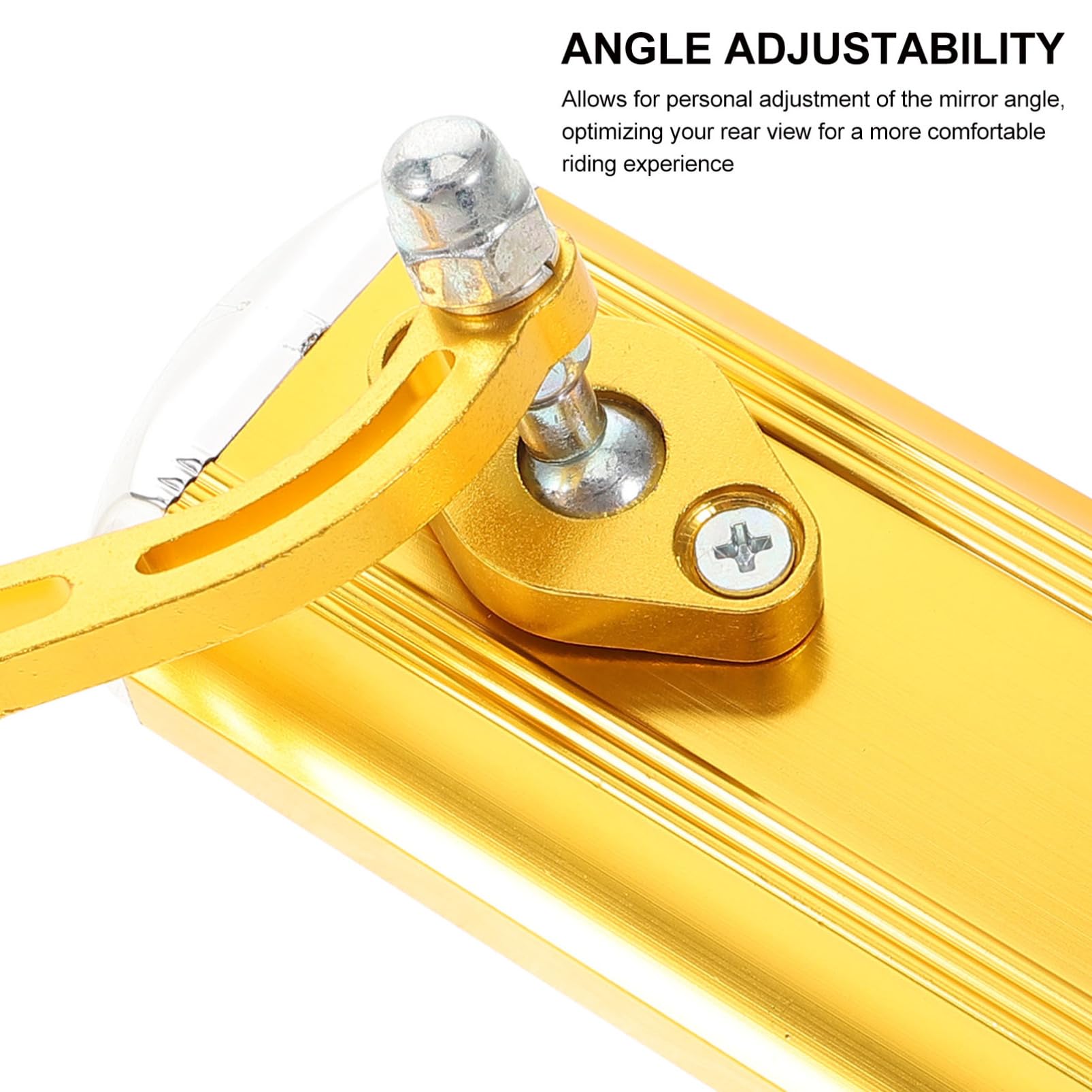 2pezzi Specchietto Retrovisore Regolabile Per Bicicletta Per Scooter Facile Installazione Angolo Di Visione Ottimale Accessorio Per Ciclisti e Appassionati Di Veicoli Elettrici