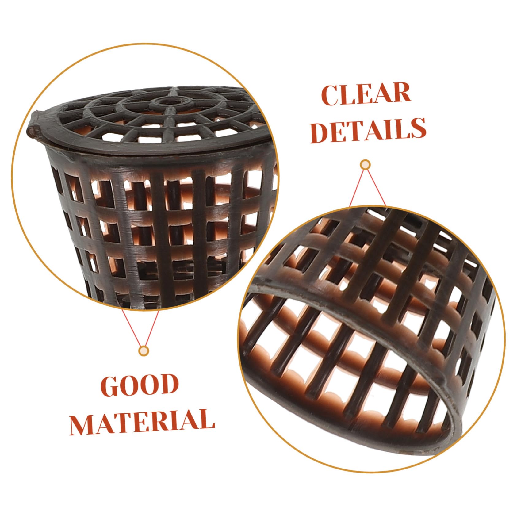 Caja De Fertilizante para Bonsái 20 Piezas con Tapa Contenedor De Abono para Plantas Pequeñas Protector contra Animales Y Viento Ideal para Orquídeas Y Jardín