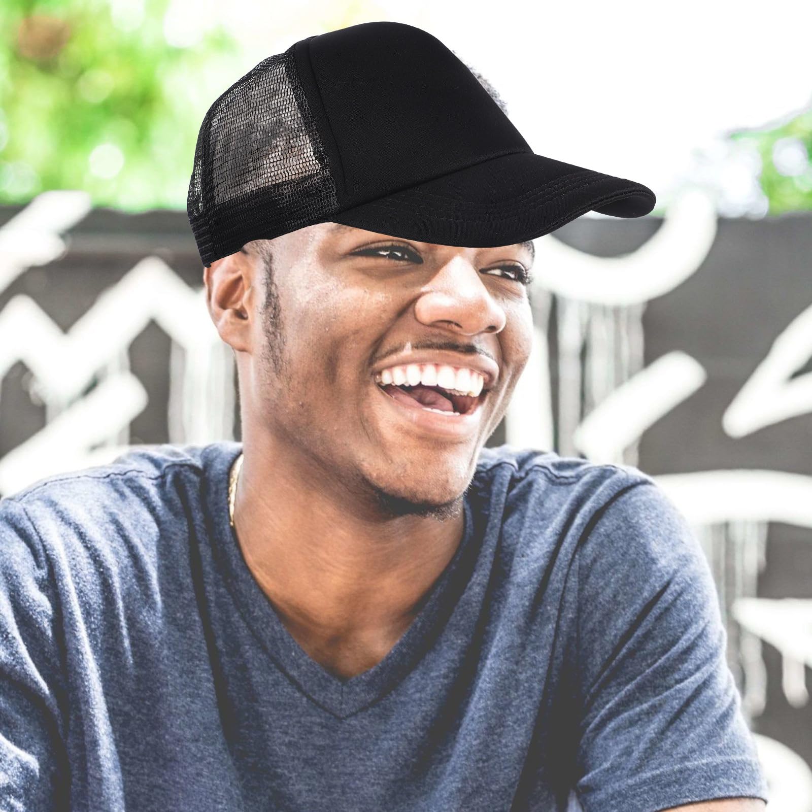 10piezas Gorras de Béisbol de Malla Negras para Sublimación Gorros DIY para Transferencias Térmicas Gorras Lote para Personalizar Transpirable y Ligeras para Actividades al Aire