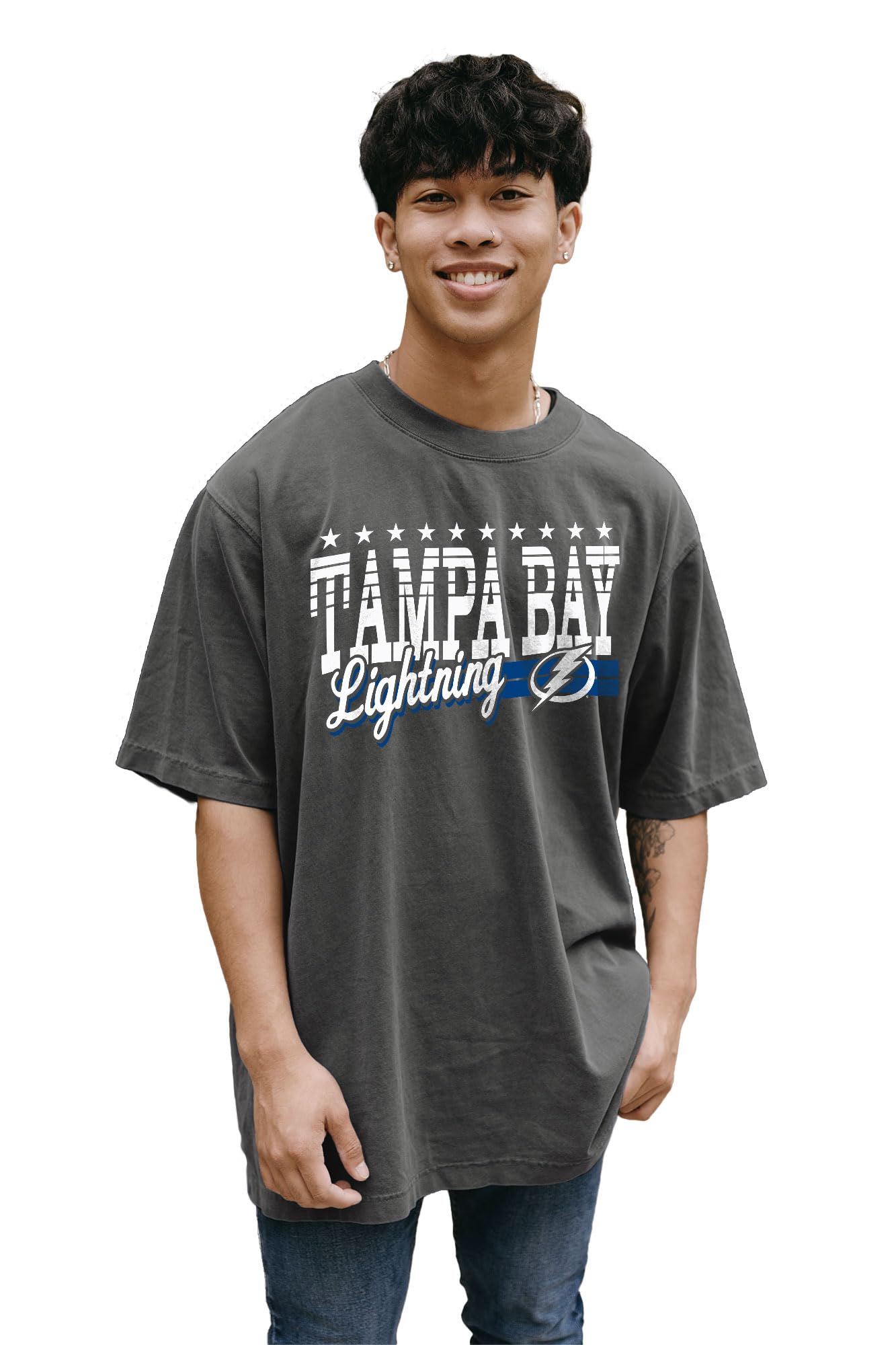 Blue 84 NHL Officially Licensed T-Shirt Throwback Team Color