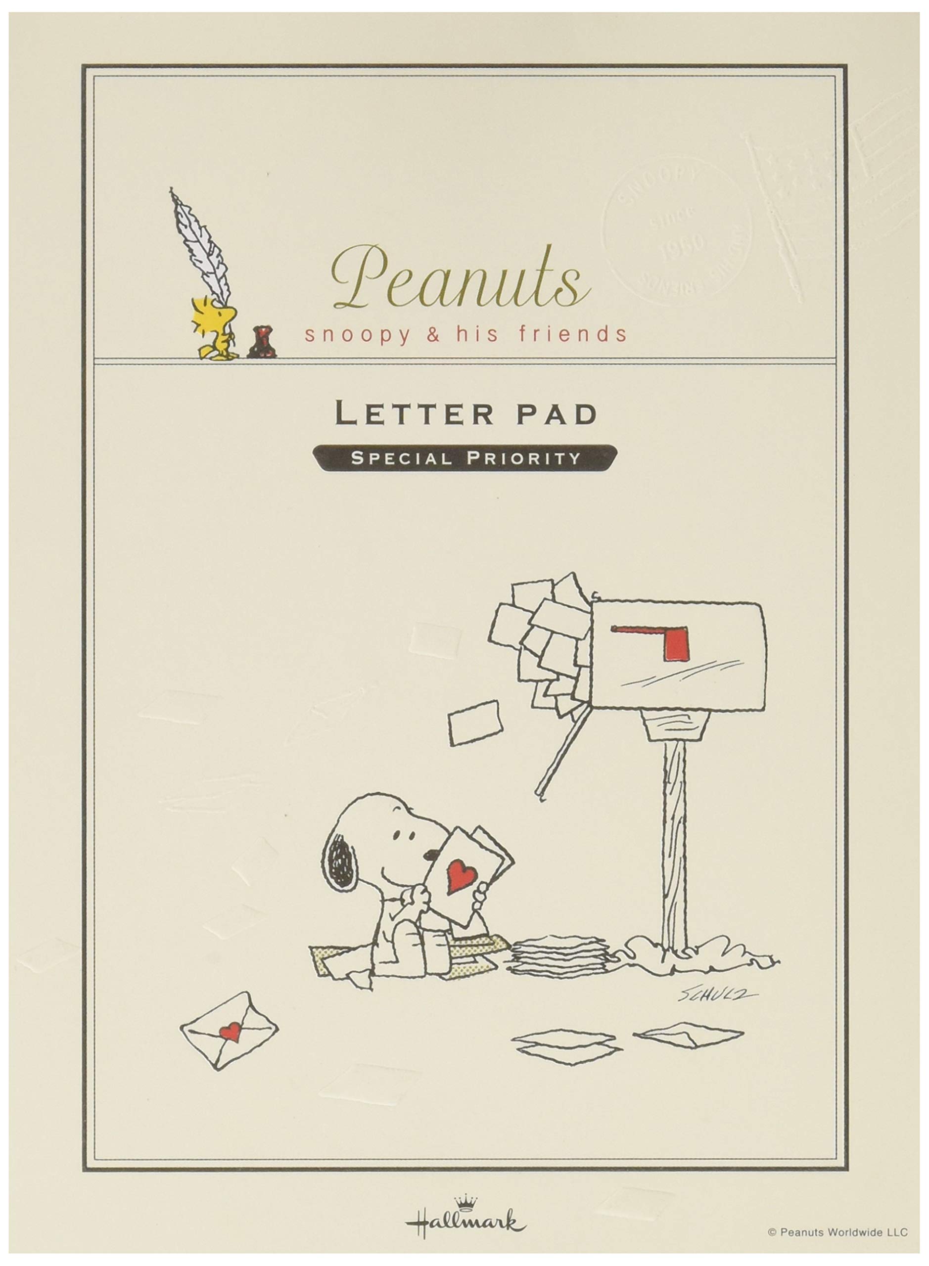 Amazon.co.jp: 日本ホールマーク 便箋 レターパッド スヌーピー ポスト