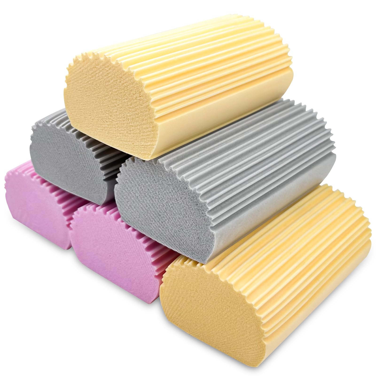 Relota 6 UDS esponja atrapapolvo, Reutilizable plumero humedo, esponjas lavable, limpieza hogar, PVA atrapapolvo coche, quita polvo muebles, para limpiar ventilador, persianas, rejillas de ventilación