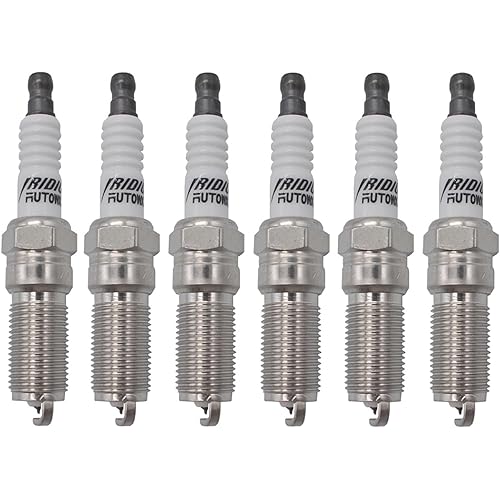 Iridium Spark Plug 6pcs Replace 41-109 12622561 LTR6IX-11 6509 Compatible with Dodge Grand Caravan Ram 1500 LaCrosse Enclave Acadia Mazda CX-9 CTS Lincoln Ford F150 Taurus Explorer Flex Edge