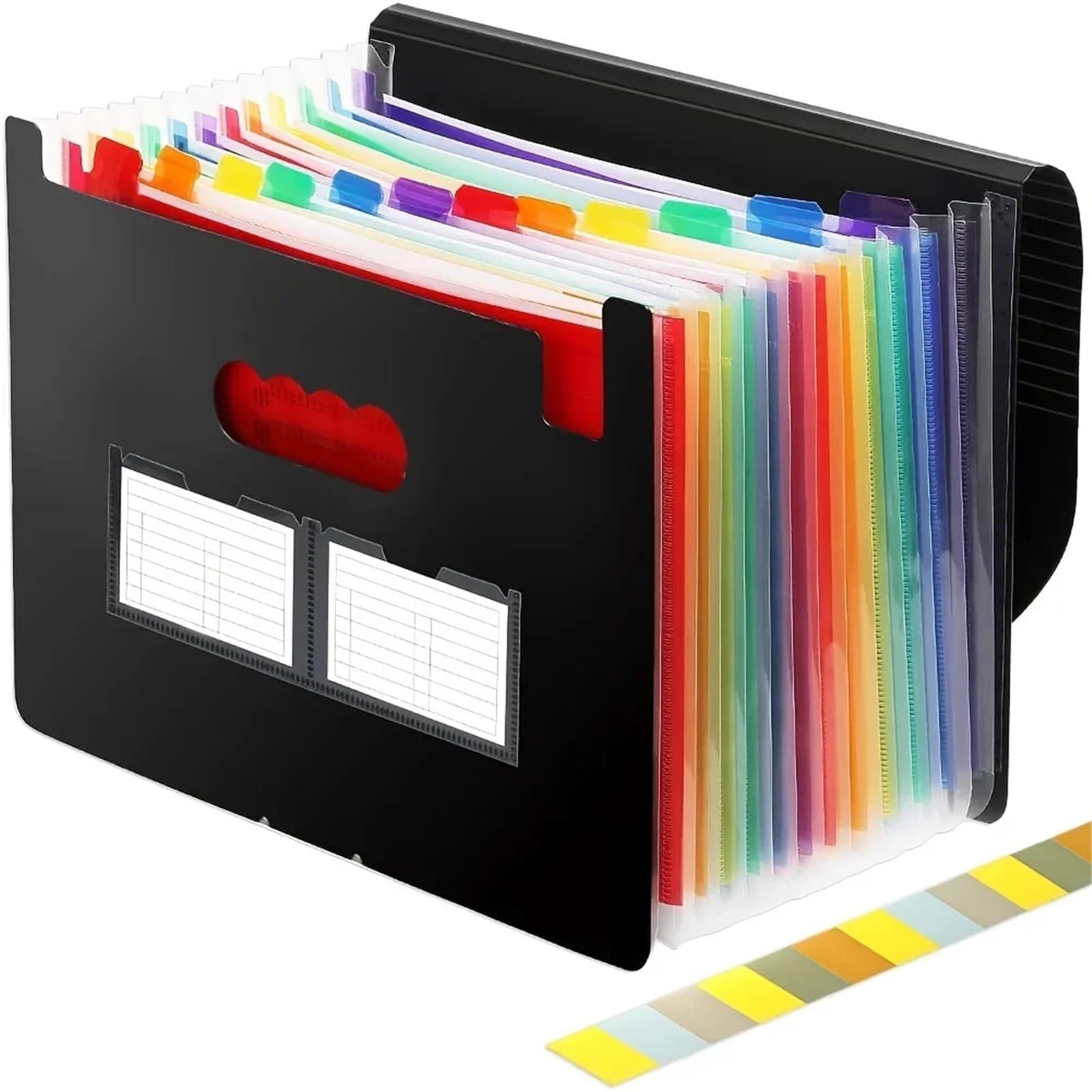 Classeurs en AccordéOn Lot de 2 Chemises Extensibles à 12 Poches, Format A4, Organiseur de dossiers, Grande capacité, Portable, accordéon