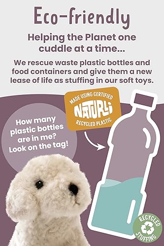 Miniatura 5 de Living Nature Labradoodle - Animal de peluche Animal de perro esponjoso Juguete suave para niños 10 pulgadas