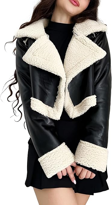 ジャケット・アウター meltthelady cropped leather like jacket 71-jZozJfxL._UY1000_.jpg