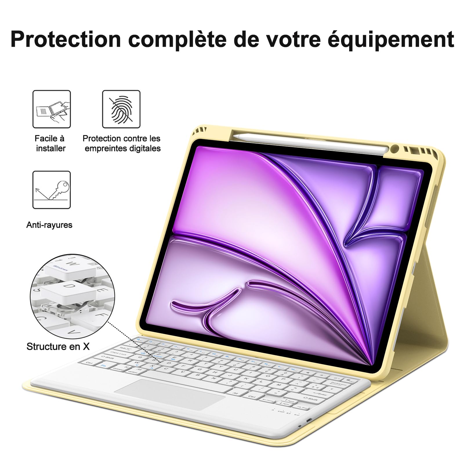 Étui Avec Clavier Pour Ipad Air 5E 4E Génération 11,9  Ipad Pro 11