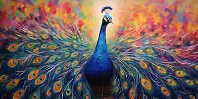 画材 Peacockesque peacock AH1854 5D Diamond Painting - 5diamondpainting.com