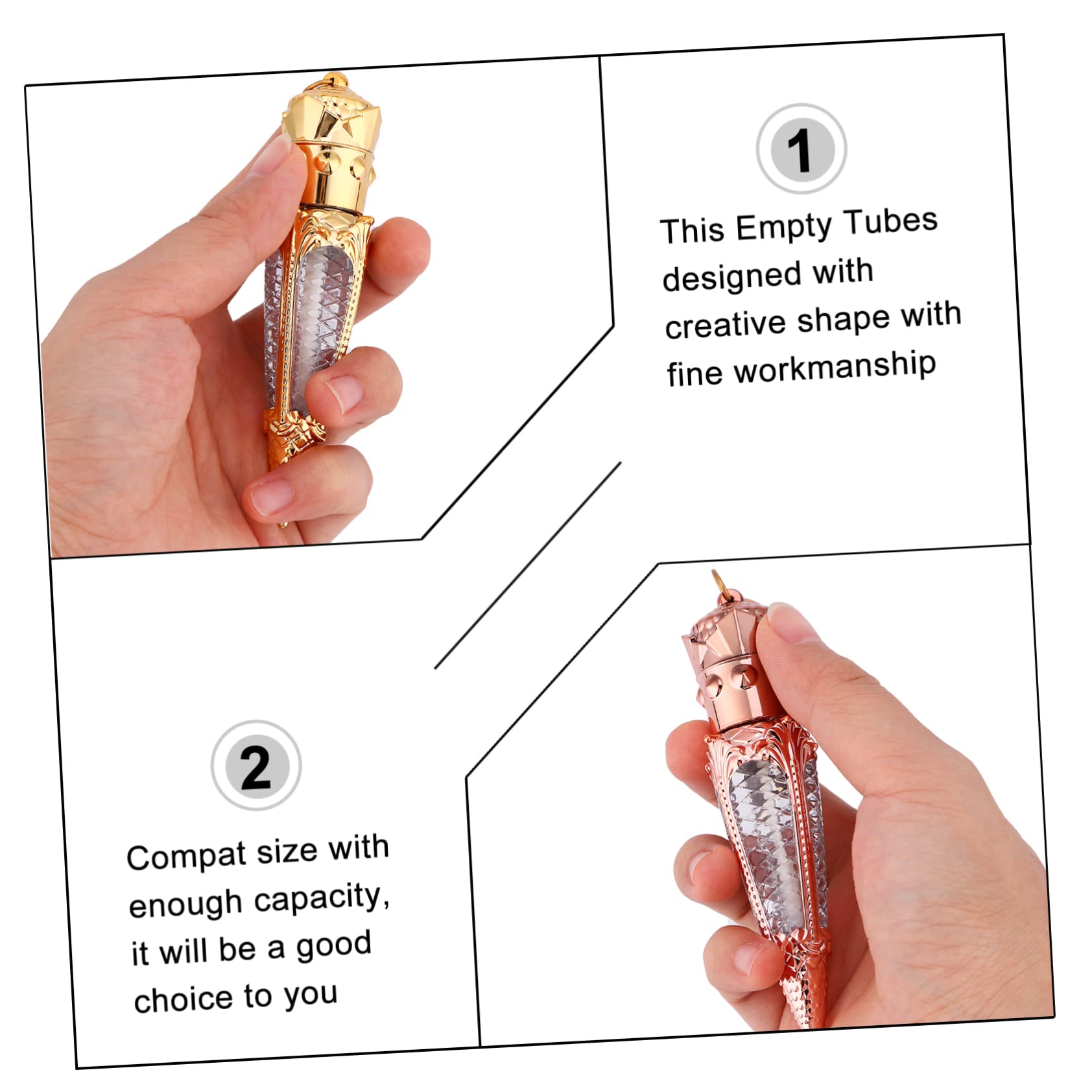 Contenitori per Lucidalabbra a Forma di Ravanello 5ml, 10 Pezzi | Plastica, Design Mini Compatto, Ricaricabili e Buona Tenuta, per Campioni Fai da Te e Uso Domestico