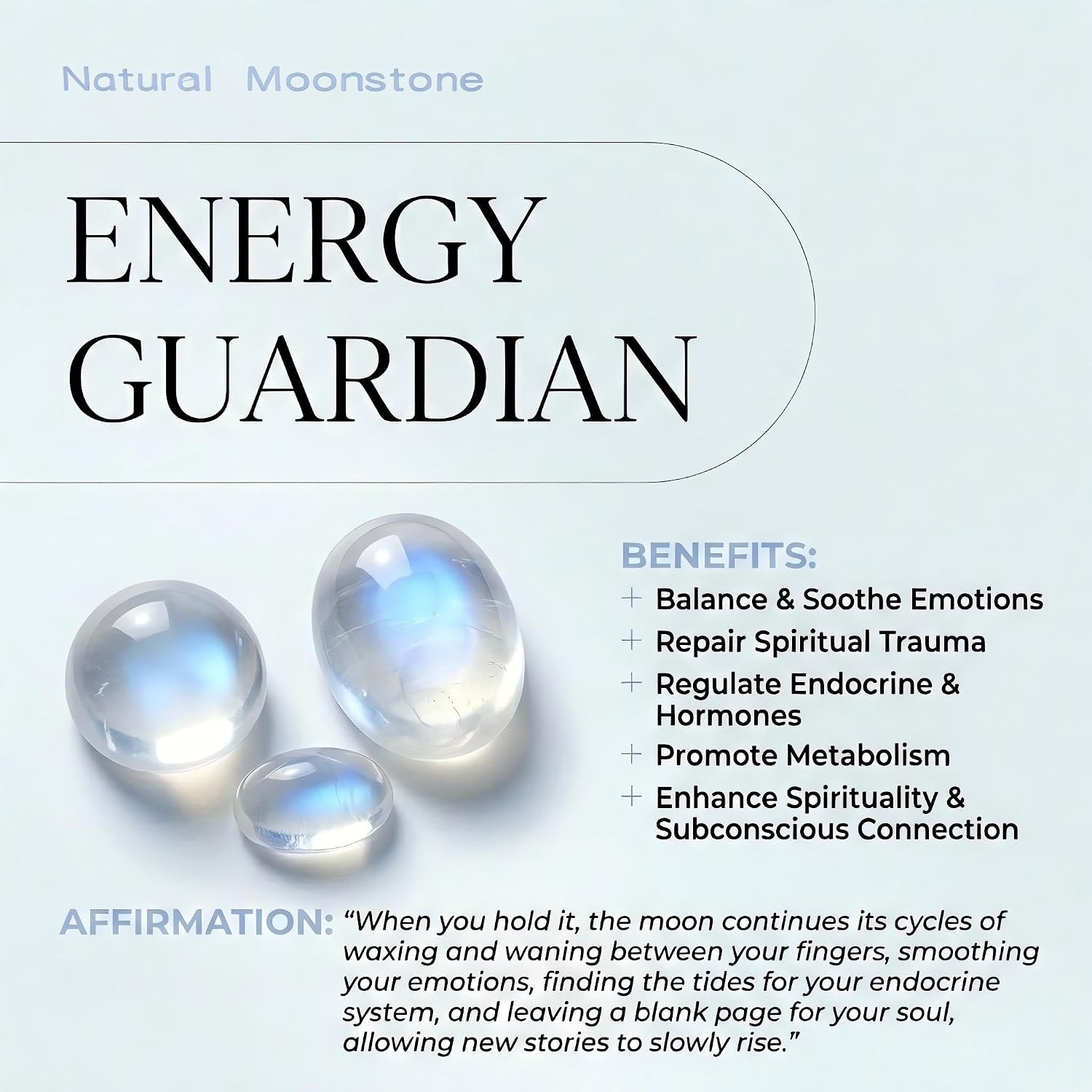 Natural Moonstone Ring for Women,New Beginnings Gift Jewelry - Image 6