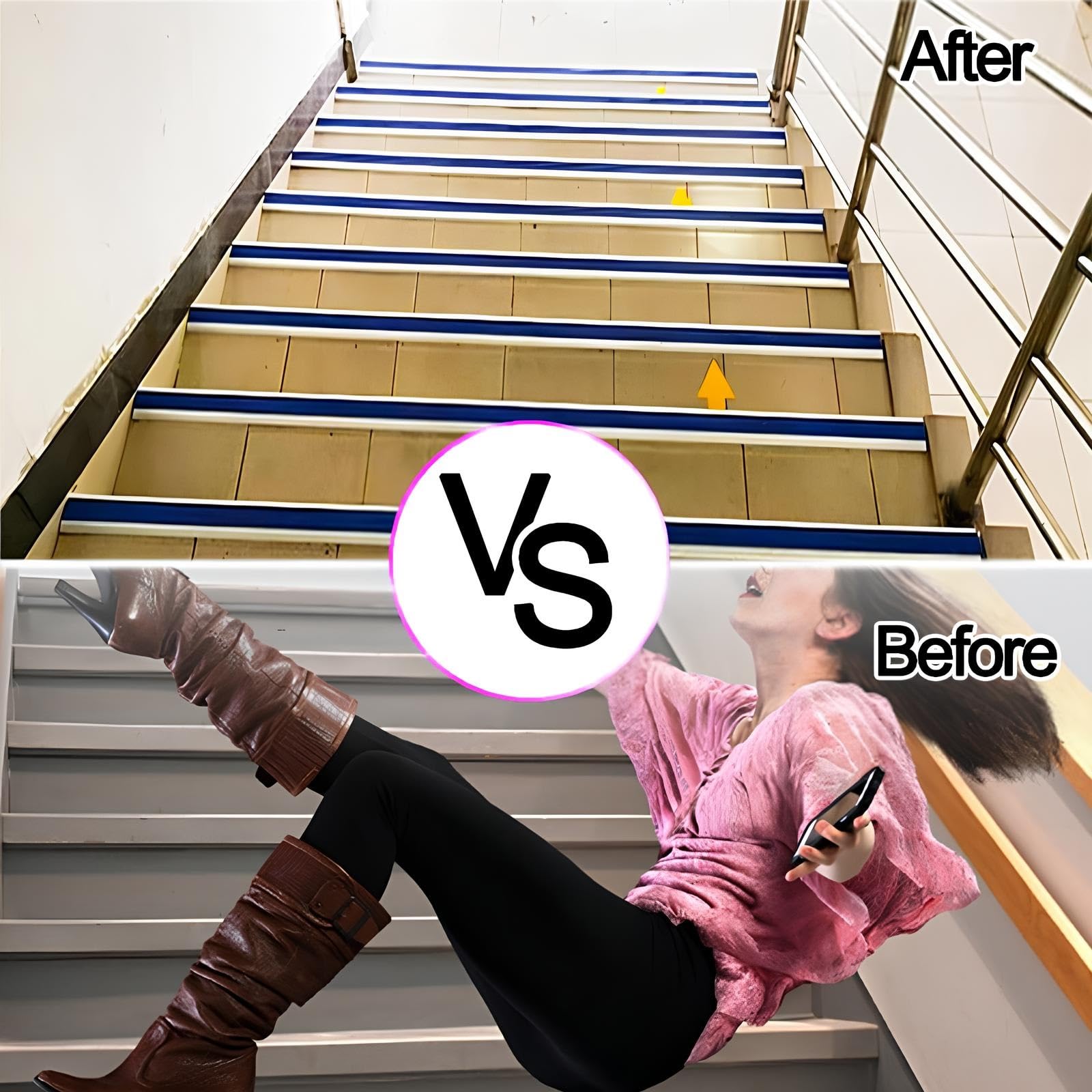 Perfil De Borde De Escalera Aluminio Tira De Umbral Con Inserto, Perfil De Transición Para Escaleras Borde De Escalón De Escalera(Black,35mmx150cm)