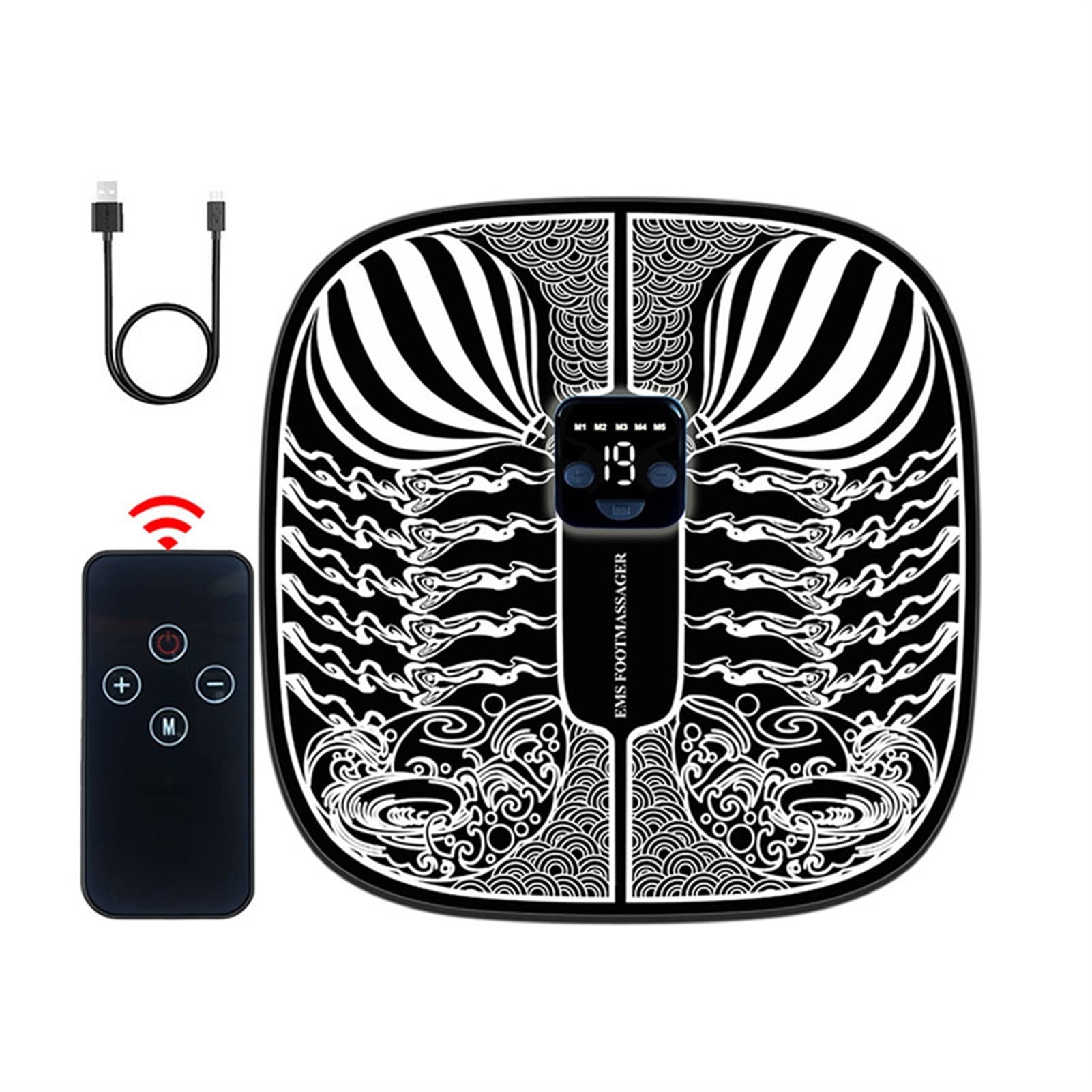 VIPAVA Foot Massagers Foot Massage Mat Electric Intelligent Foot Massager Improve Blood Circulation Acupunctur Pad Relieve Ache Pain Health Care