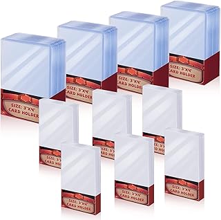 Sponsored Ad - Hard Soft Card Sleeves Loaders for Trading Card, PVC Baseball Cards Holder Clear Protective Sleeves Holder ...