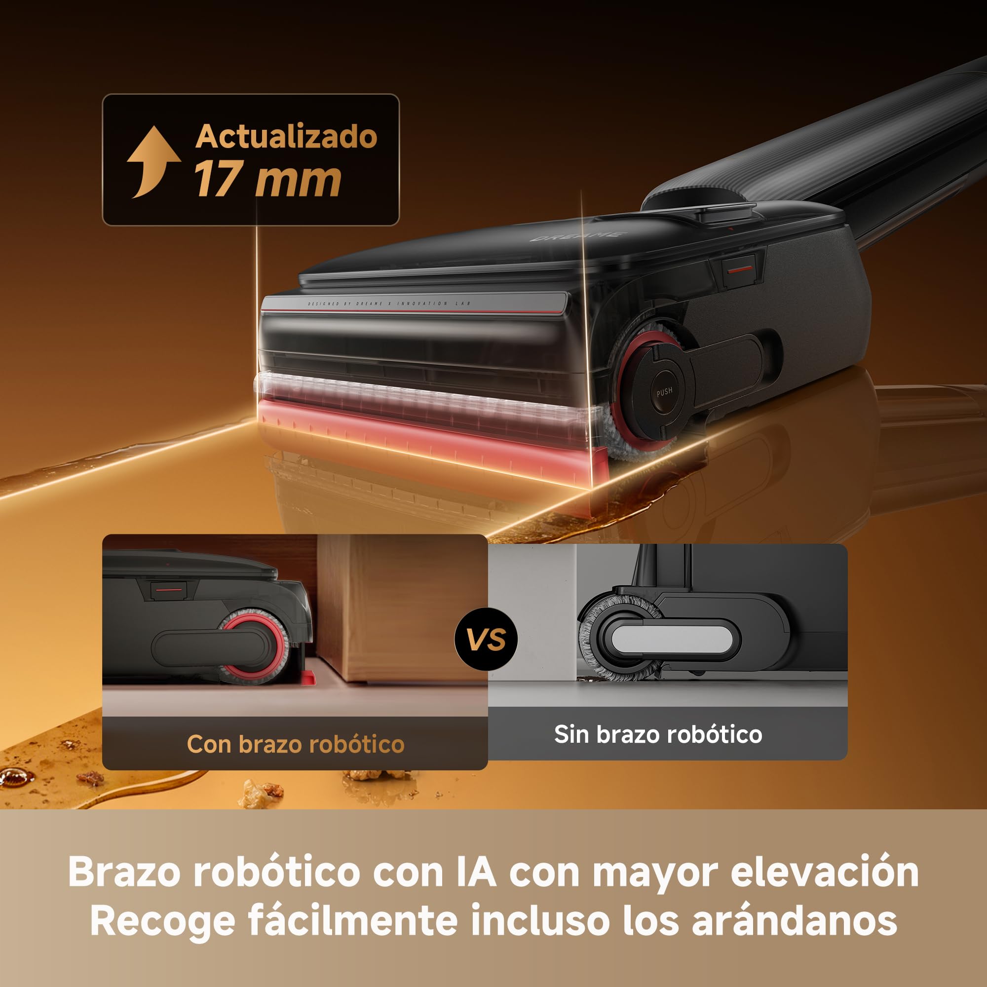 dreame T16 Pro Heat-A Aspirador en Seco y Húmedo Inteligente, Triple Borde