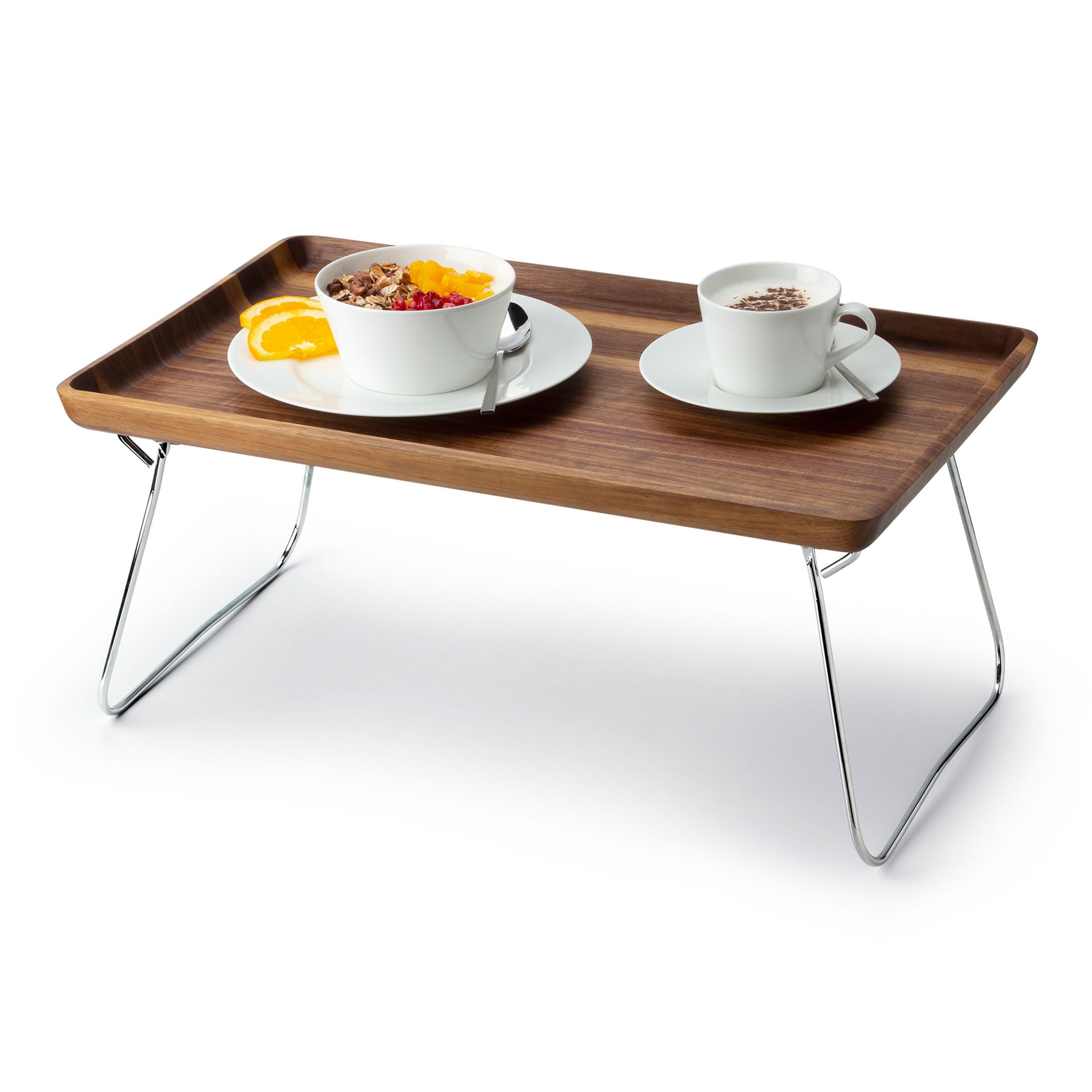 Continenta Plateau de lit Plateau de Service Plateau de Petit déjeuner Noyer 53 x 32 cm, Unique