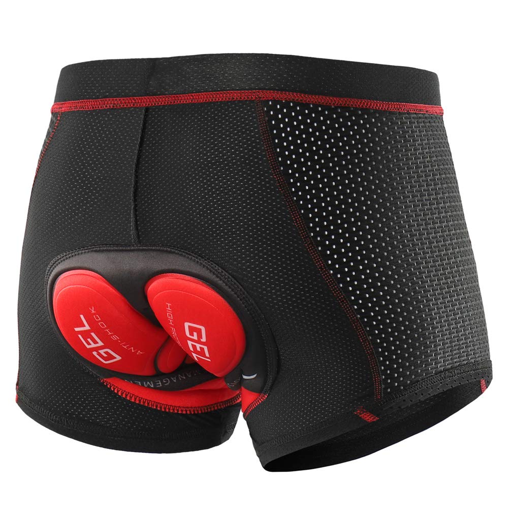 Lixada Pantaloni Corti da Ciclismo in Silicone, Traspiranti con Gel 5D per Unisex Adulto
