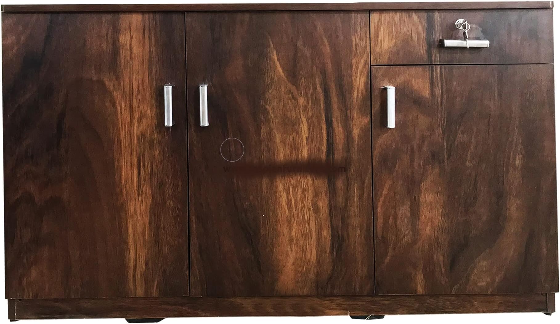 DeckUp Minang 3-Door Engineered Wood Shoe Rack (Dark Wenge, Matte ...