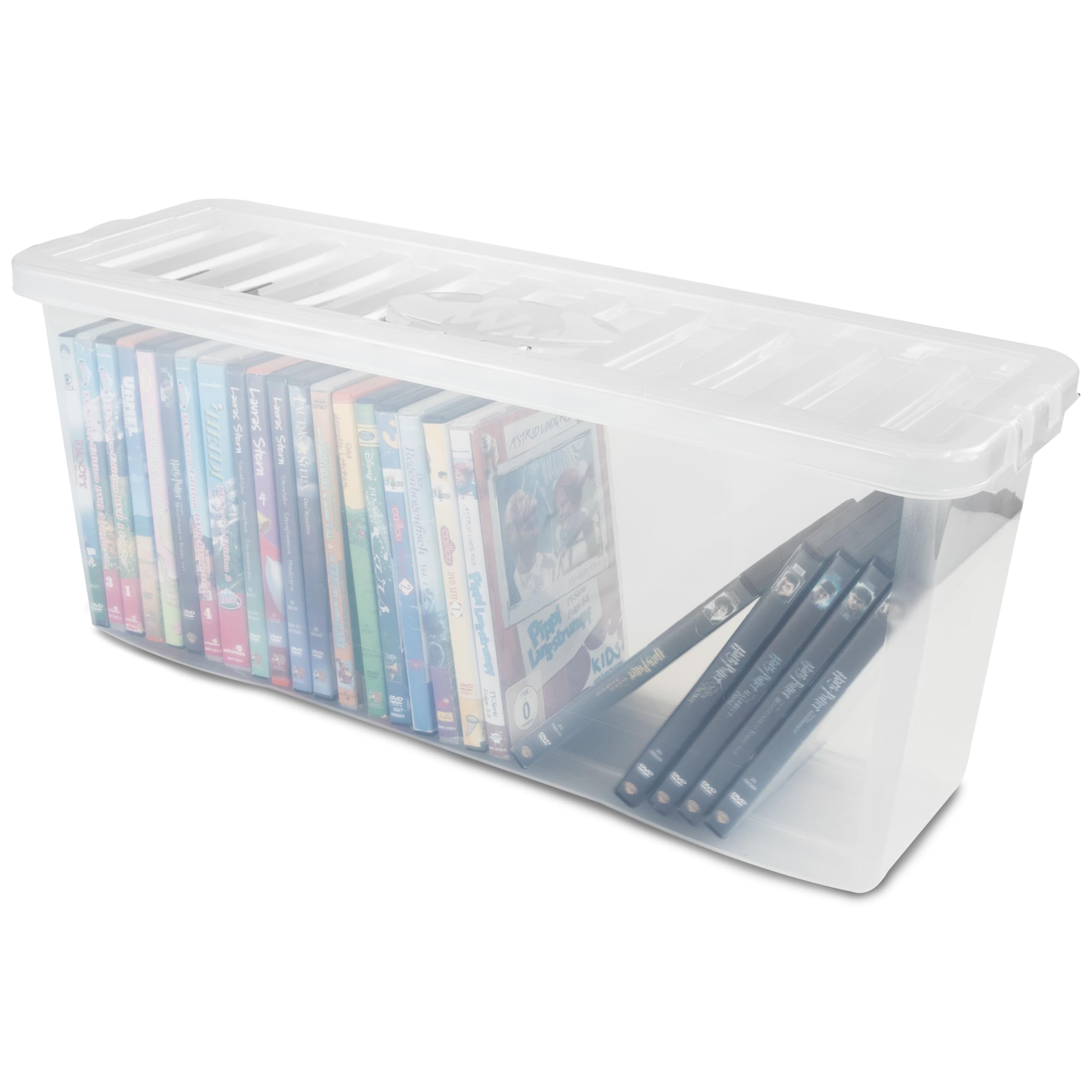 dvd box aufbewahrung AUFBEWAHRUNGSBOX 36 DVDs Deckel 1 Stück 60x20x25cm transparent klar Büro Küche, Haushalt & Wohnen Coperchio:Senza Coperchio / Without lid Delock Produkte 20932 Delock Category:Fahrräder 20 Zoll bis 24 Zoll_25 4mm