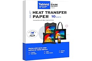 Printers Jack Iron-On Heat Transfer Paper for Dark Fabric: Unleash Your Creativity on Dark Garments!